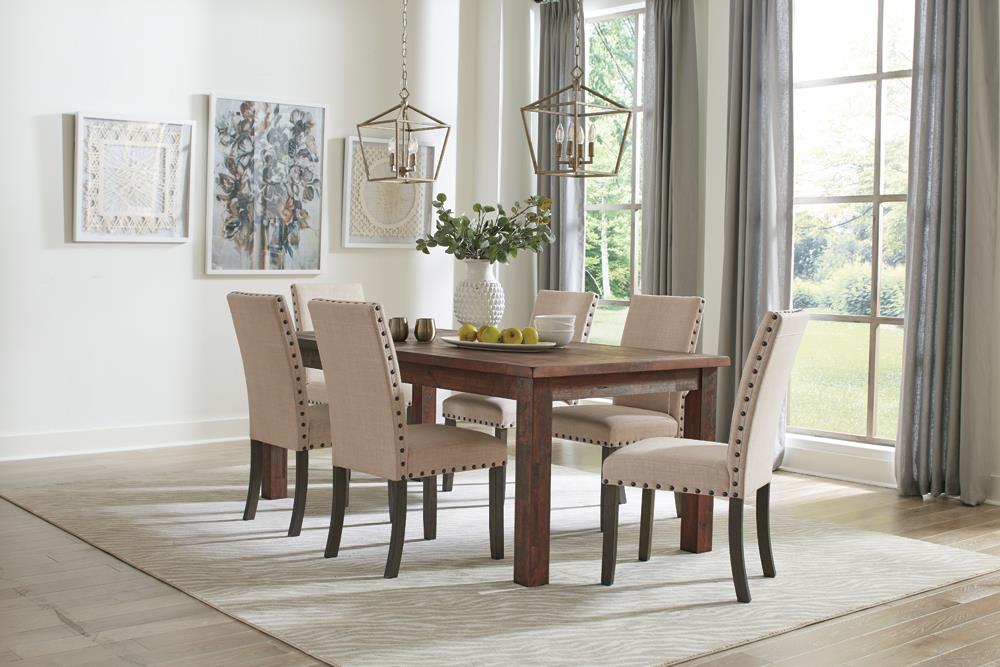 Coleman 78.75" Rectangular Wood Veneer Dining Table
