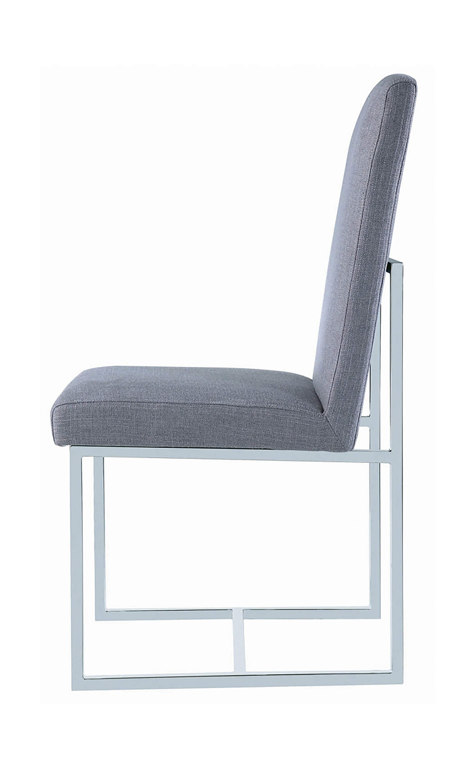 Mackinnon Fabric Side Chair with Chrome Base
