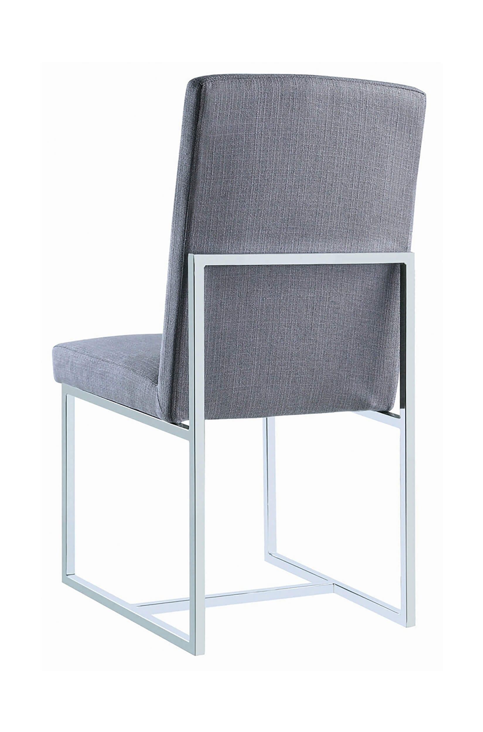 Mackinnon Fabric Side Chair with Chrome Base