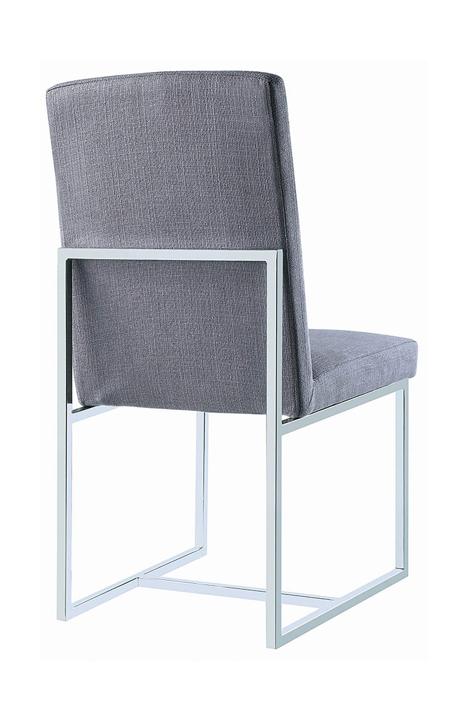 Mackinnon Fabric Side Chair with Chrome Base