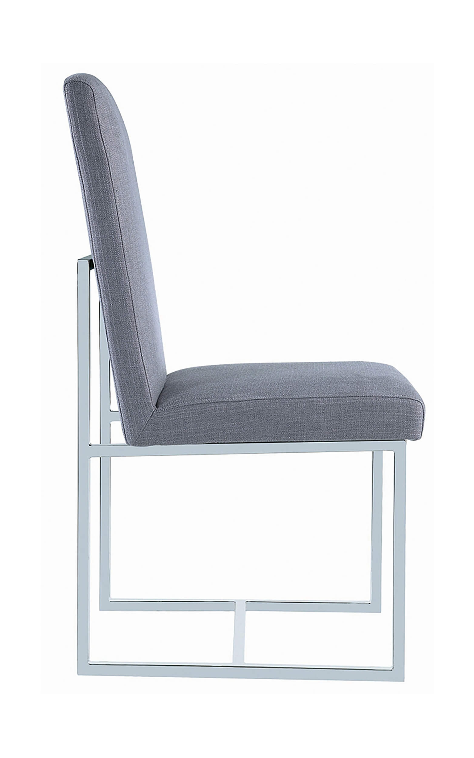 Mackinnon Fabric Side Chair with Chrome Base