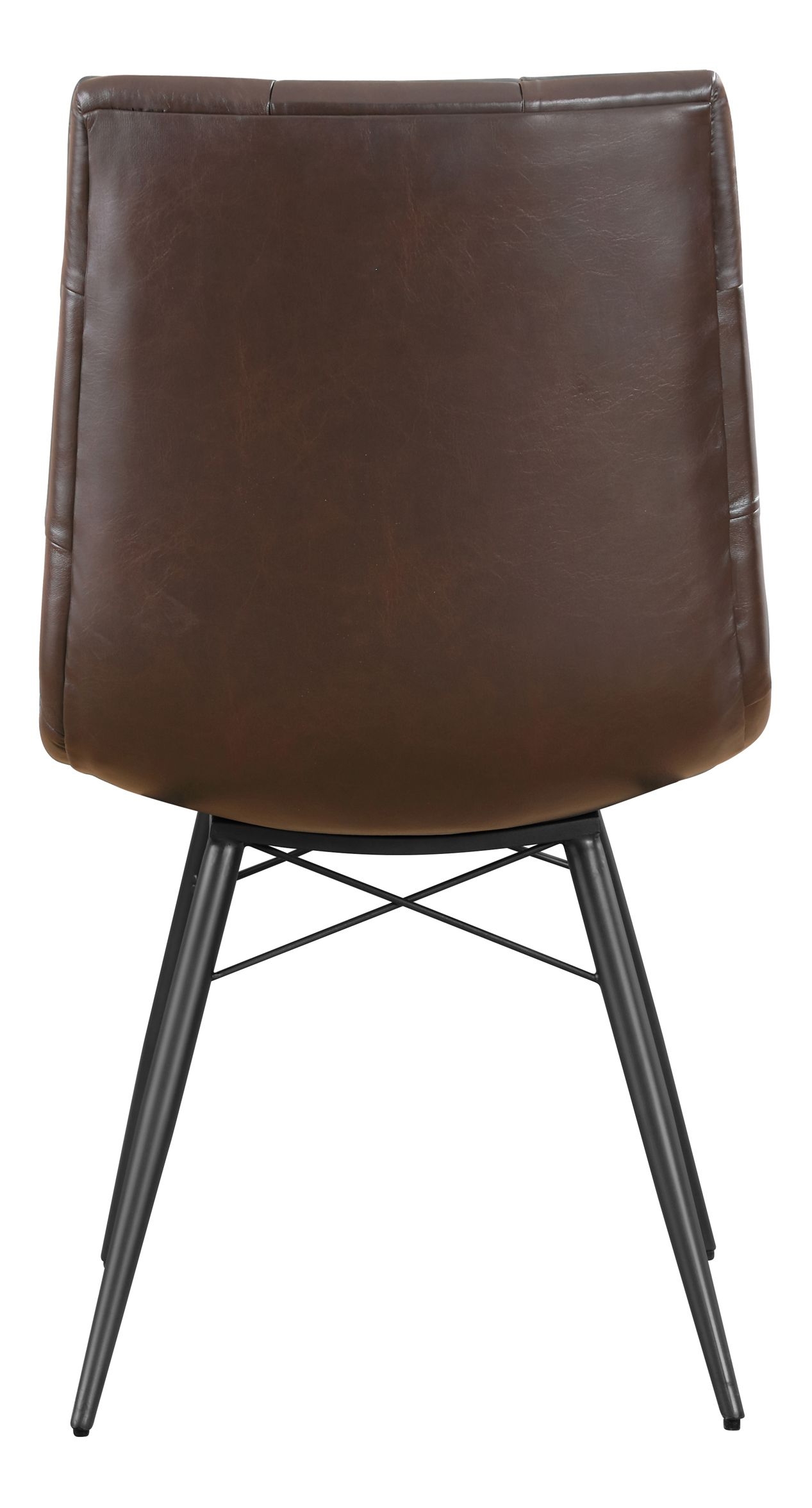Aiken Tufted Leatherette Dining Chair with Metal Legs