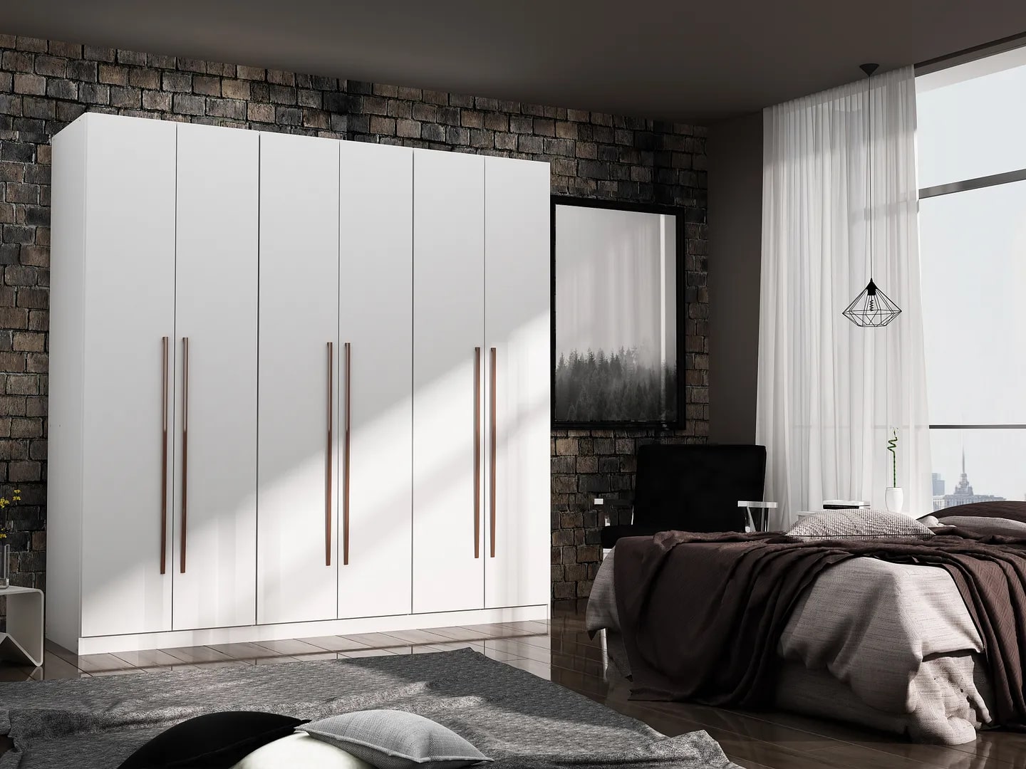 Gramercy Freestanding Wardrobe Armoire Closet 