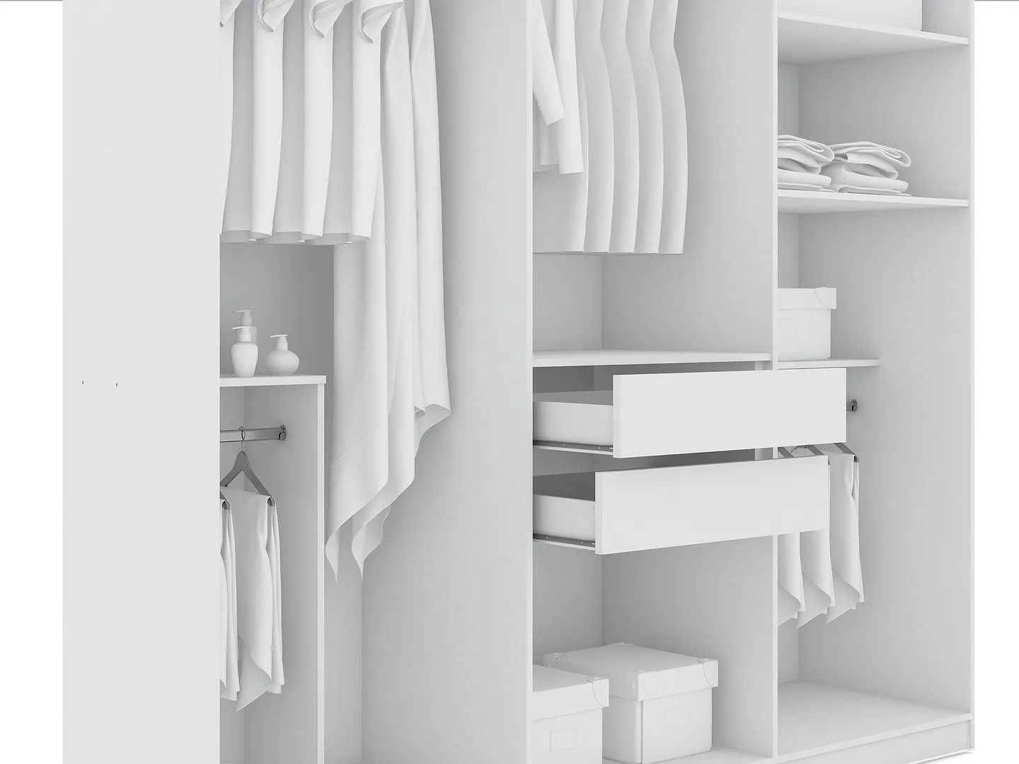 Gramercy Freestanding Wardrobe Armoire Closet 