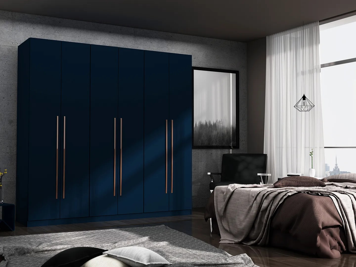 Gramercy Freestanding Wardrobe Armoire Closet 