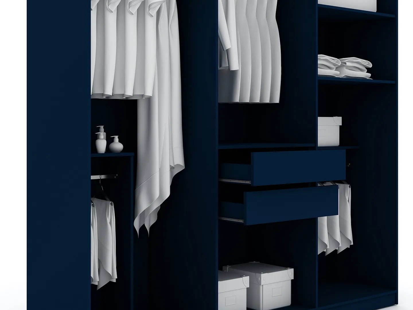 Gramercy Freestanding Wardrobe Armoire Closet 