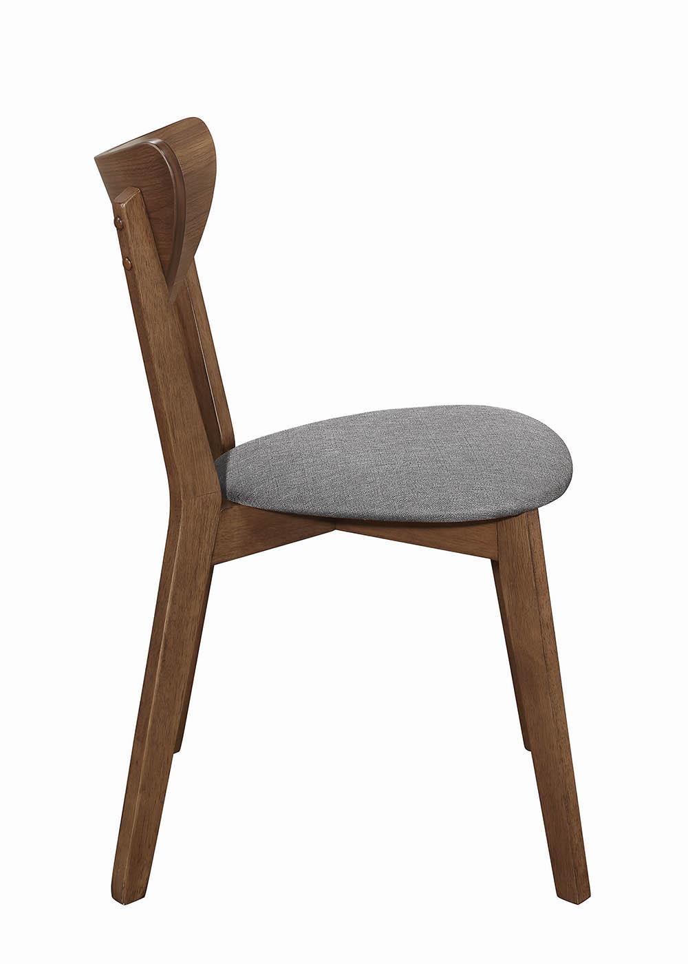 Alfredo Fabric Dining Chair with Wood Legs