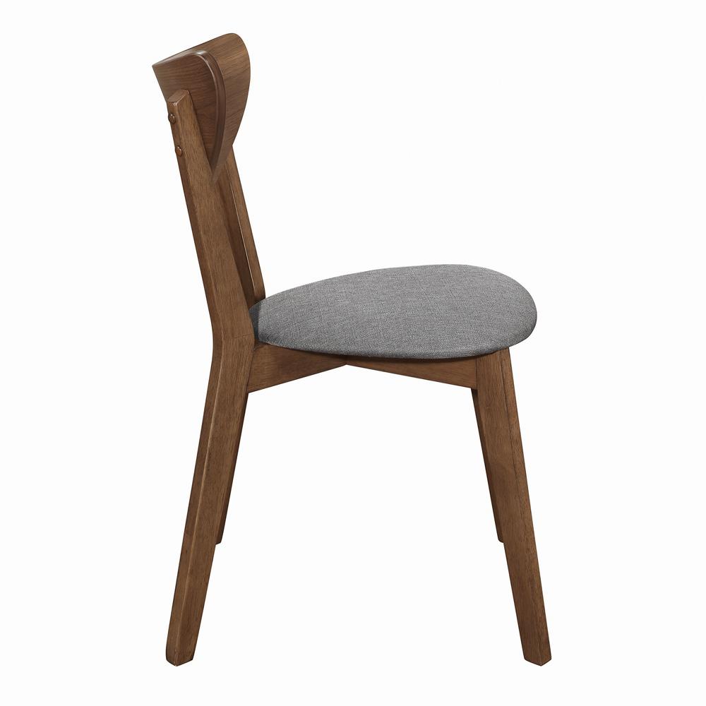 Alfredo Fabric Dining Chair with Wood Legs