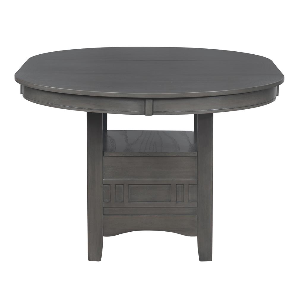 Lavon 42" Wood Veneer Round Extendable Dining Table with Storage