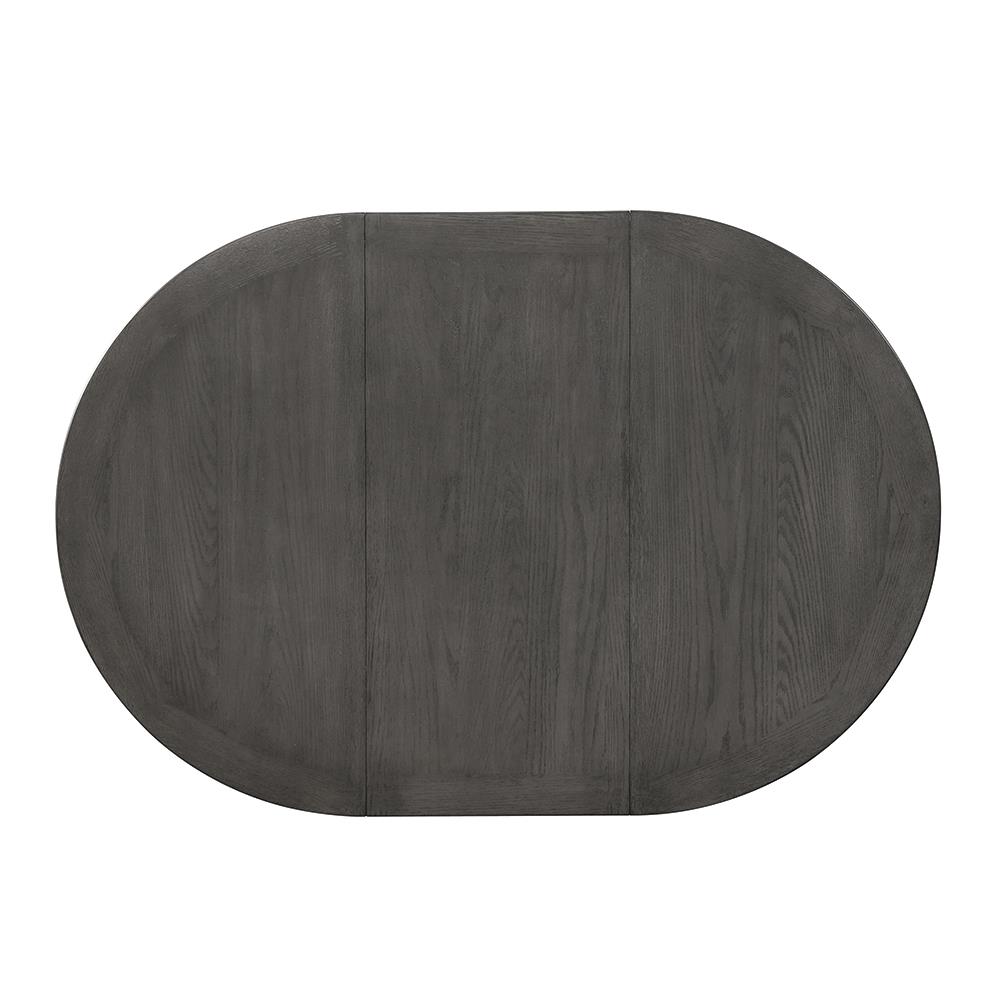 Lavon 42" Wood Veneer Round Extendable Dining Table with Storage