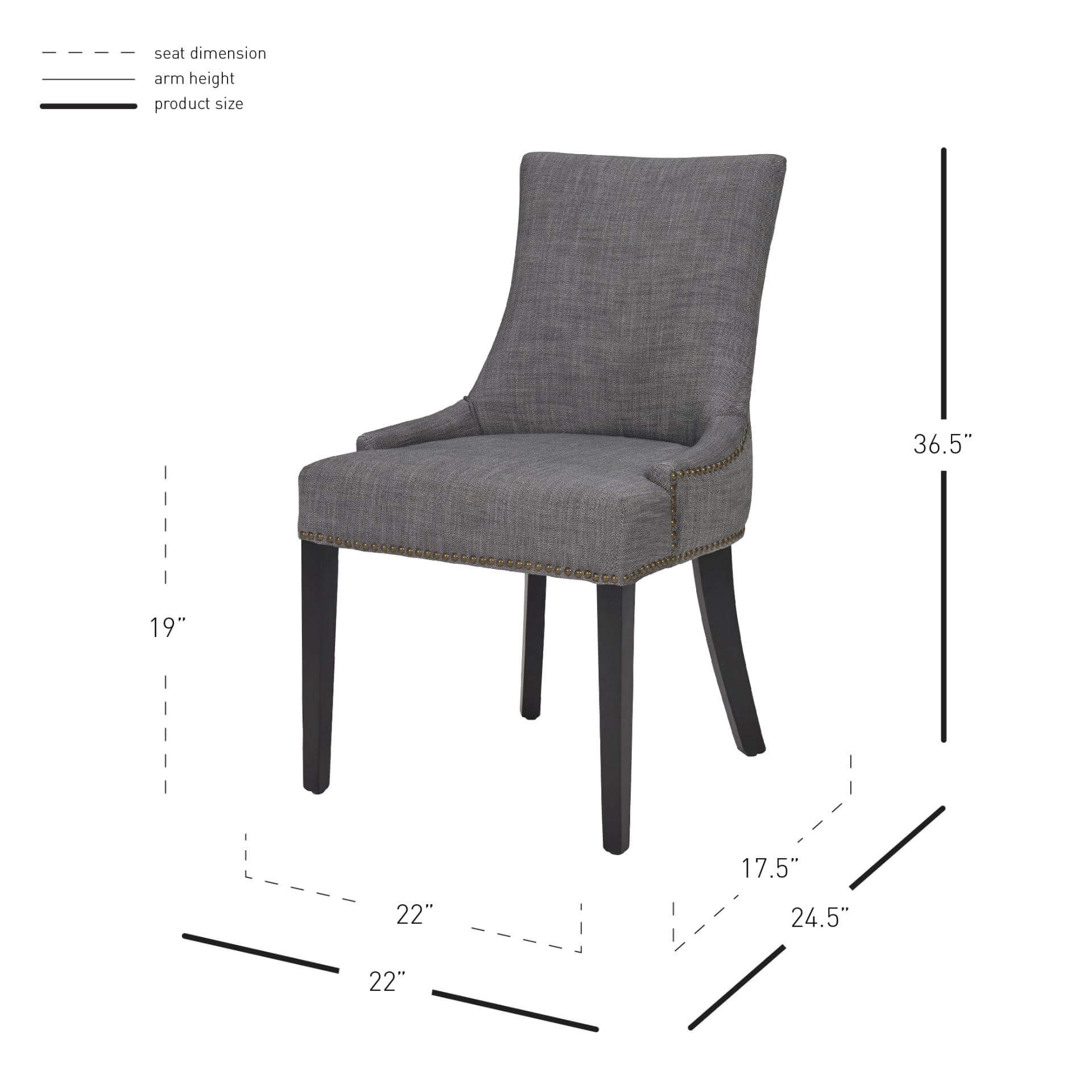 Charlotte Fabric Dining Chair