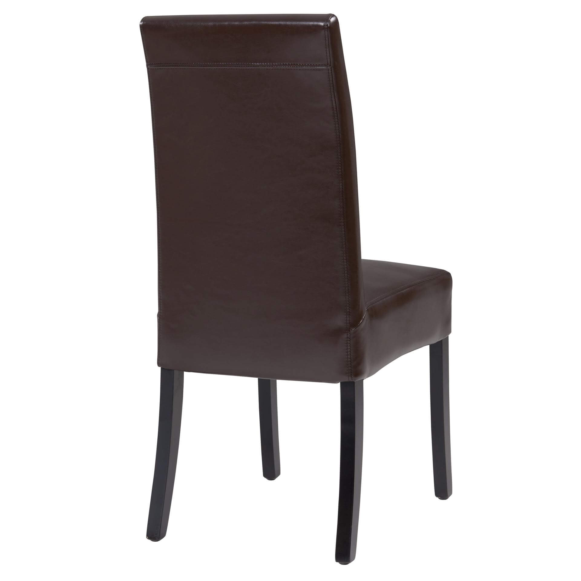 Valencia Bicast Leather Dining Chair, Black Legs