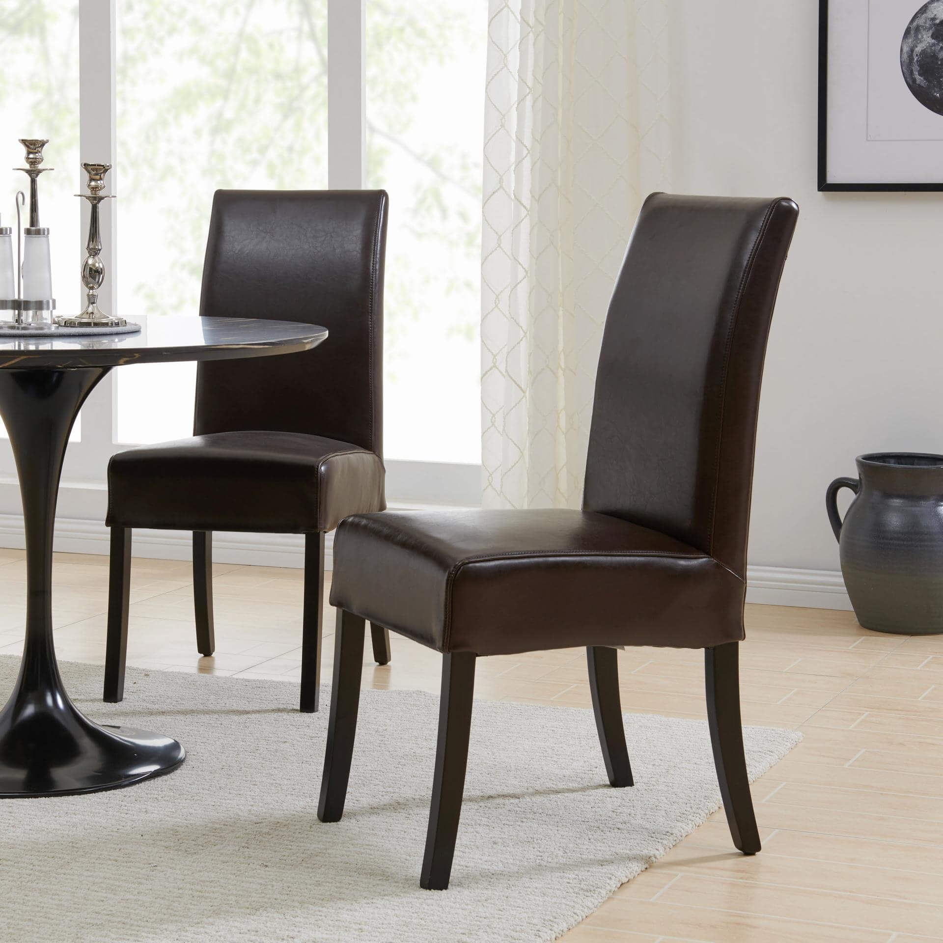 Valencia Bicast Leather Dining Chair