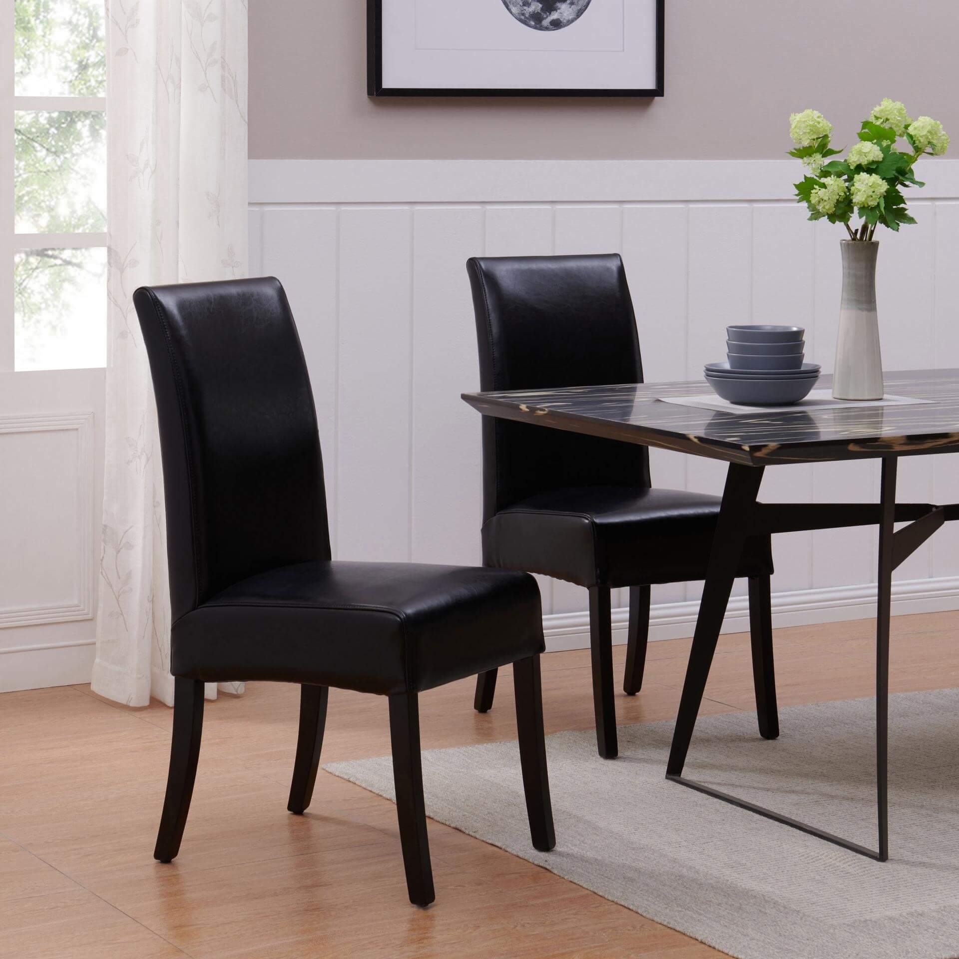 Valencia Bicast Leather Dining Chair