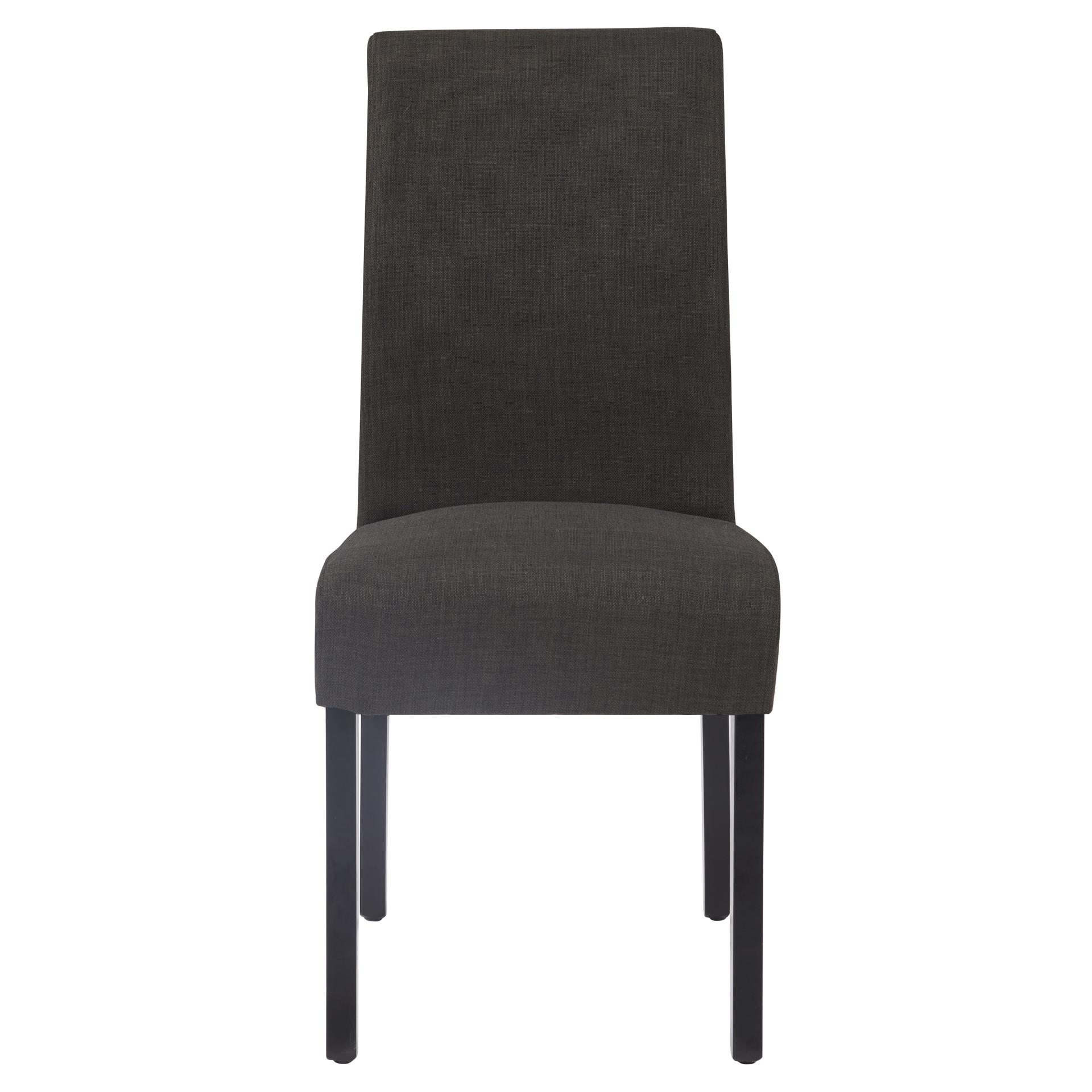 Valencia Fabric Dining Chair, Black Legs