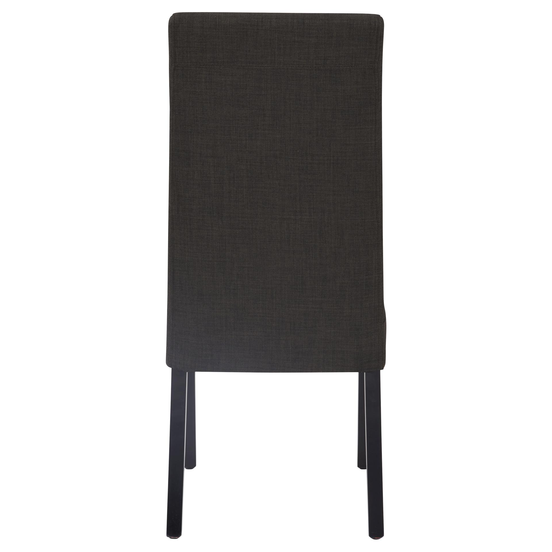 Valencia Fabric Dining Chair, Black Legs