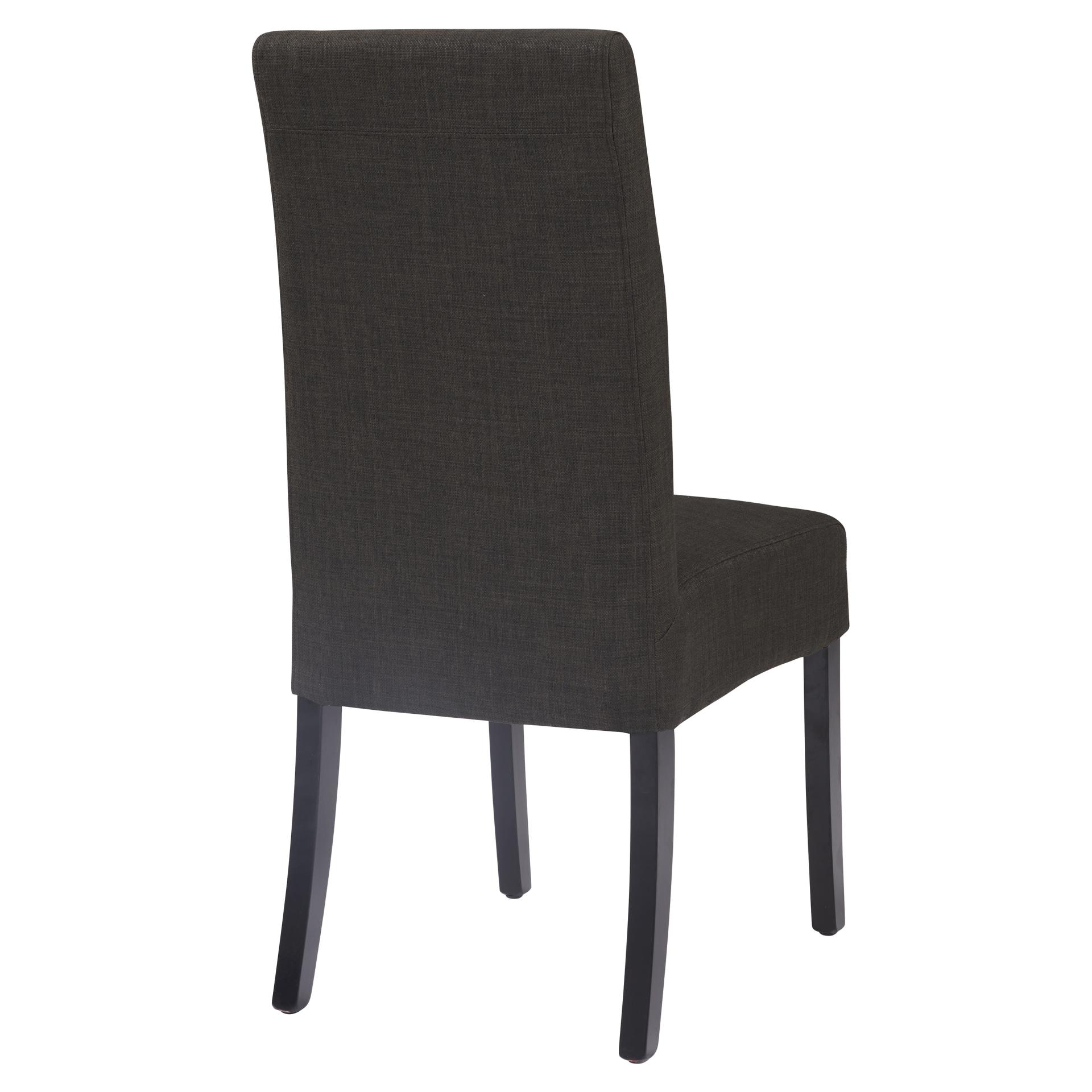 Valencia Fabric Dining Chair, Black Legs