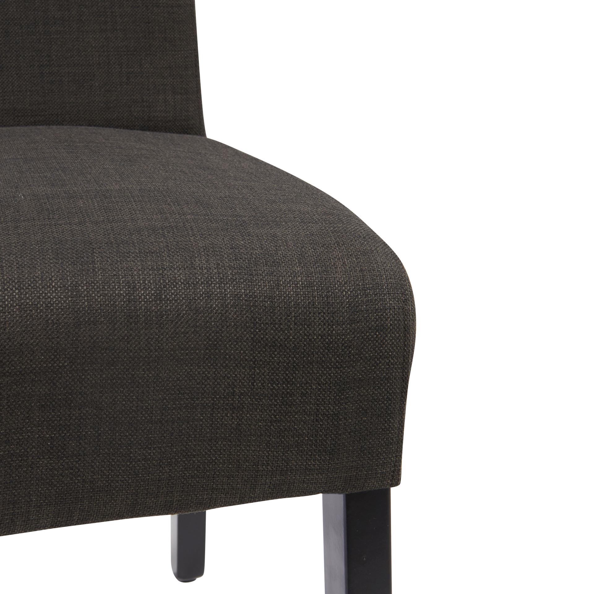 Valencia Fabric Dining Chair, Black Legs