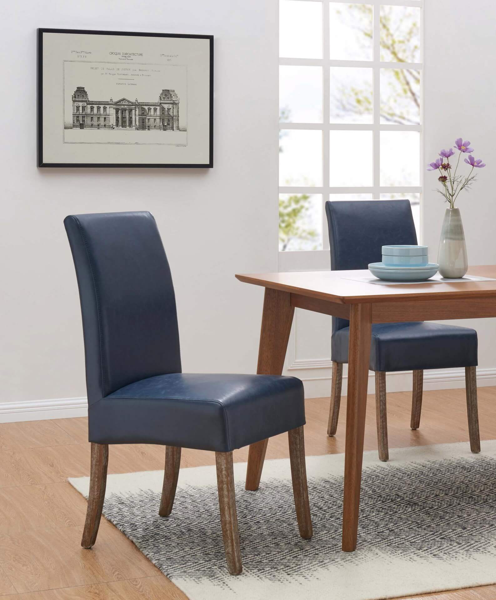 Valencia Bonded Leather Dining Chair