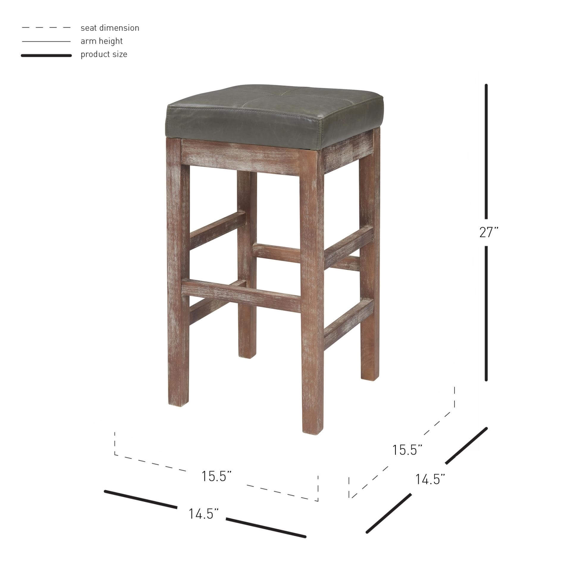 Valencia Leatherette Counter Stool