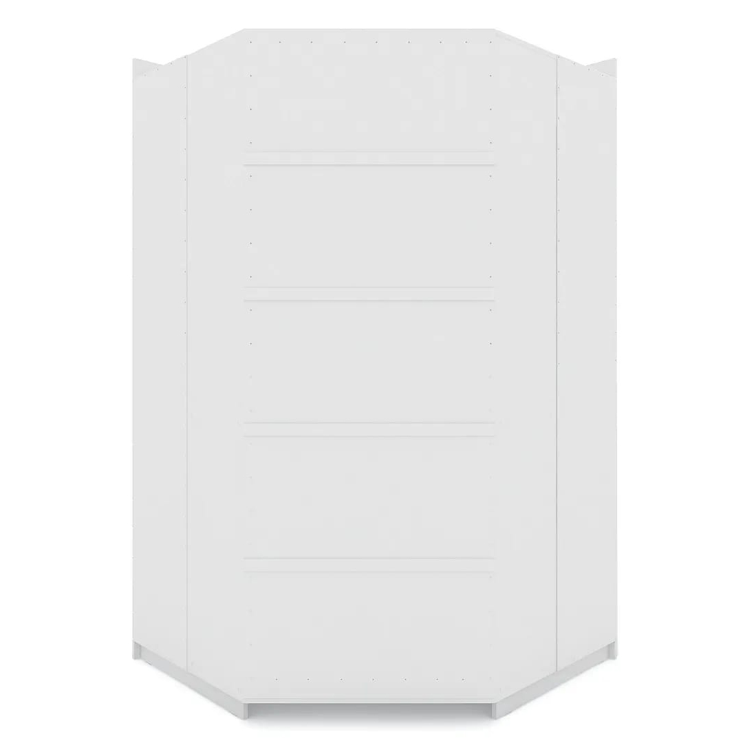 Mulberry Open Corner Closet w/2 Hanging Rods 
