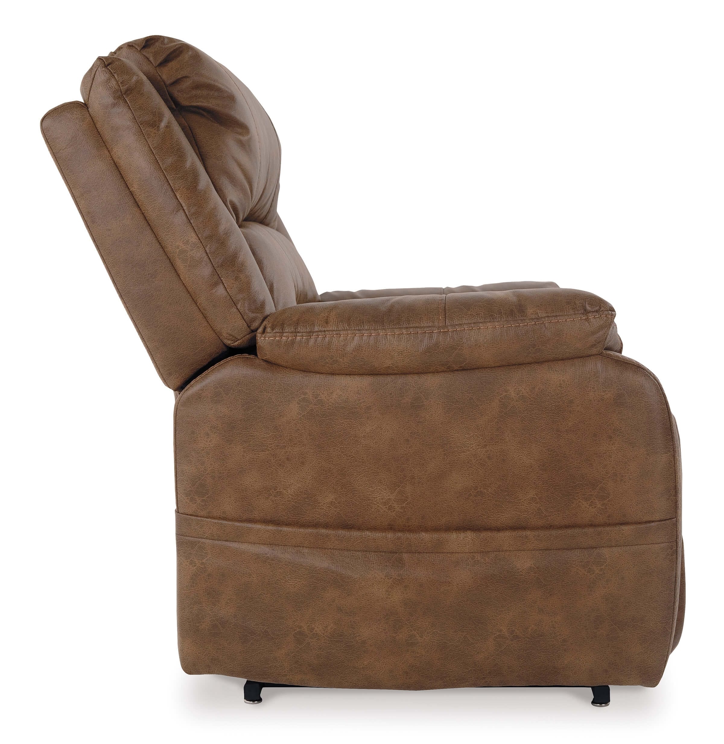Yandel Faux Leather Recliner Chair Side by Ashley