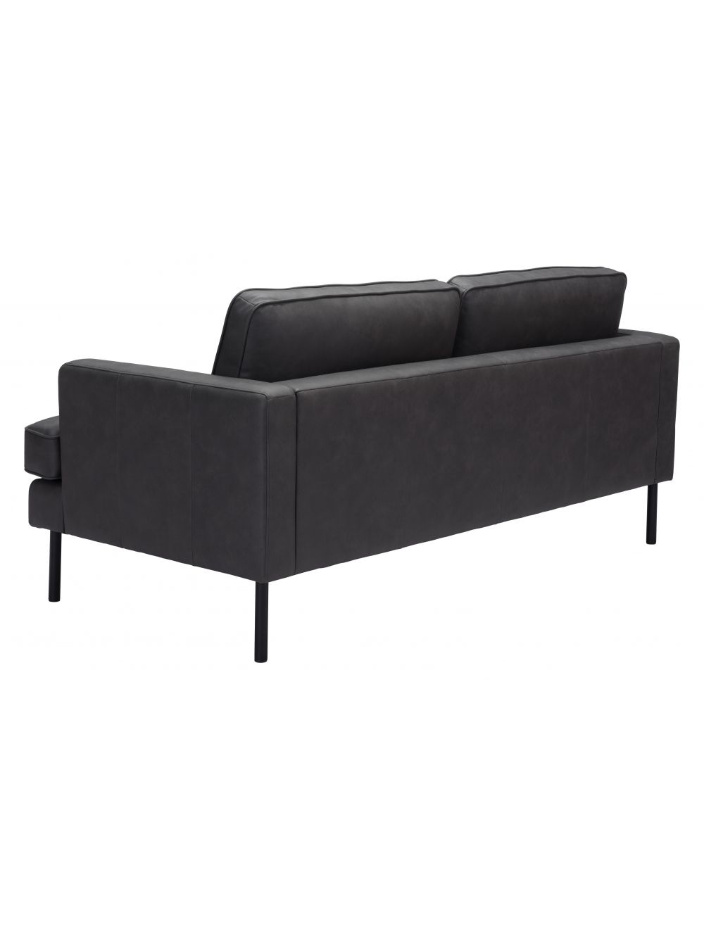 Zuo Decade Sofa in Vintage Gray Leatherette