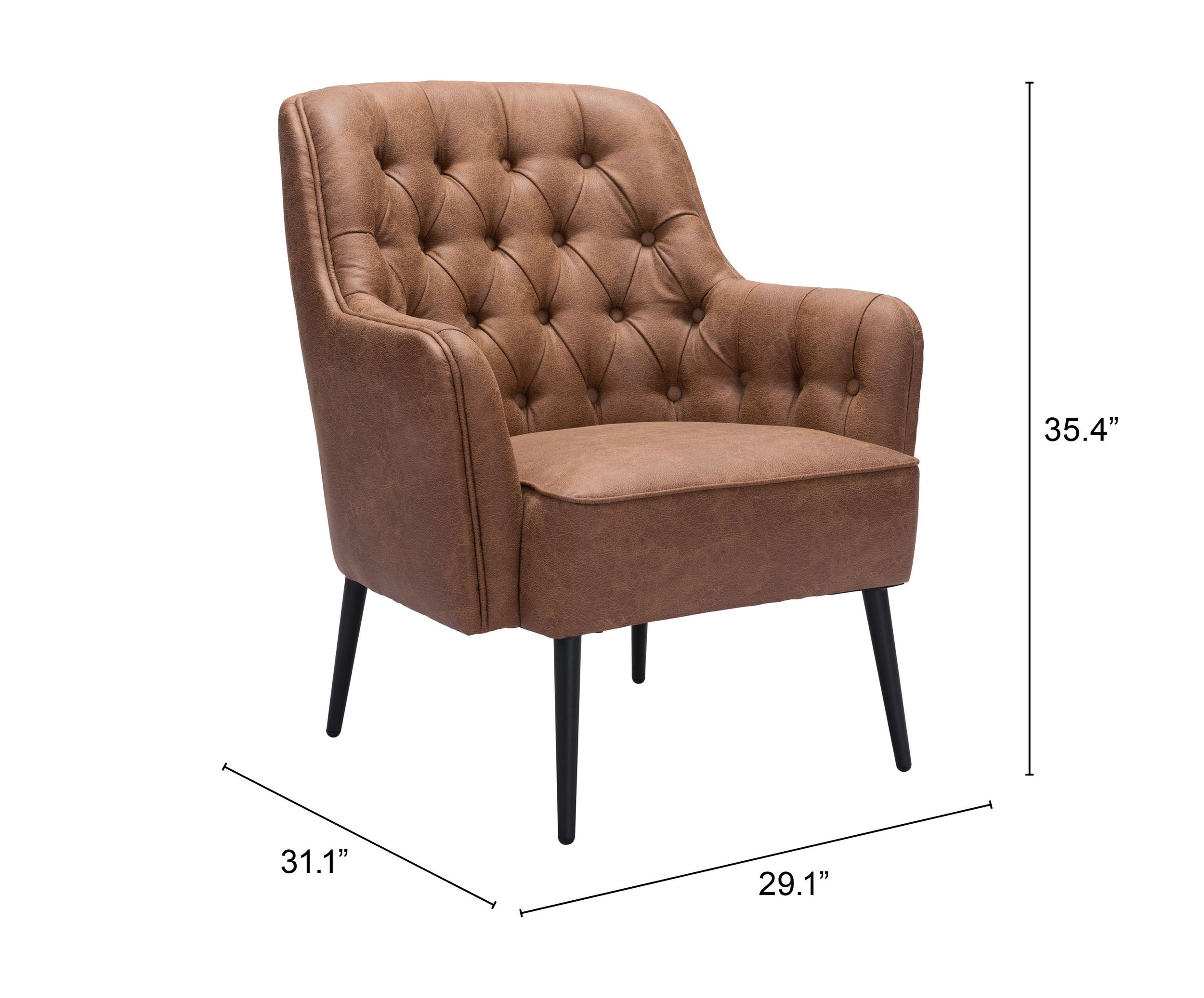 Tasmania Faux Leather Accent Chair