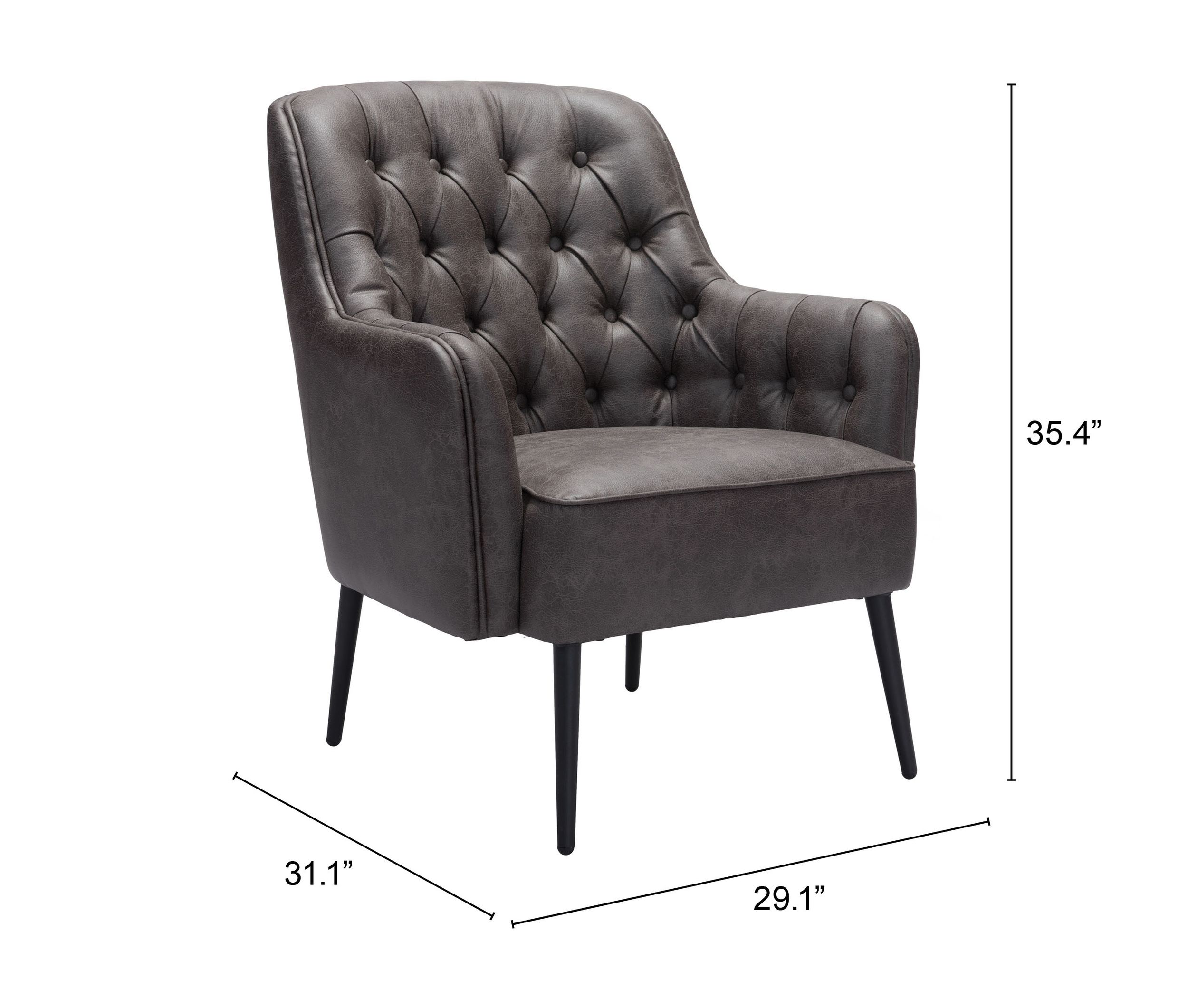 Tasmania Faux Leather Accent Chair