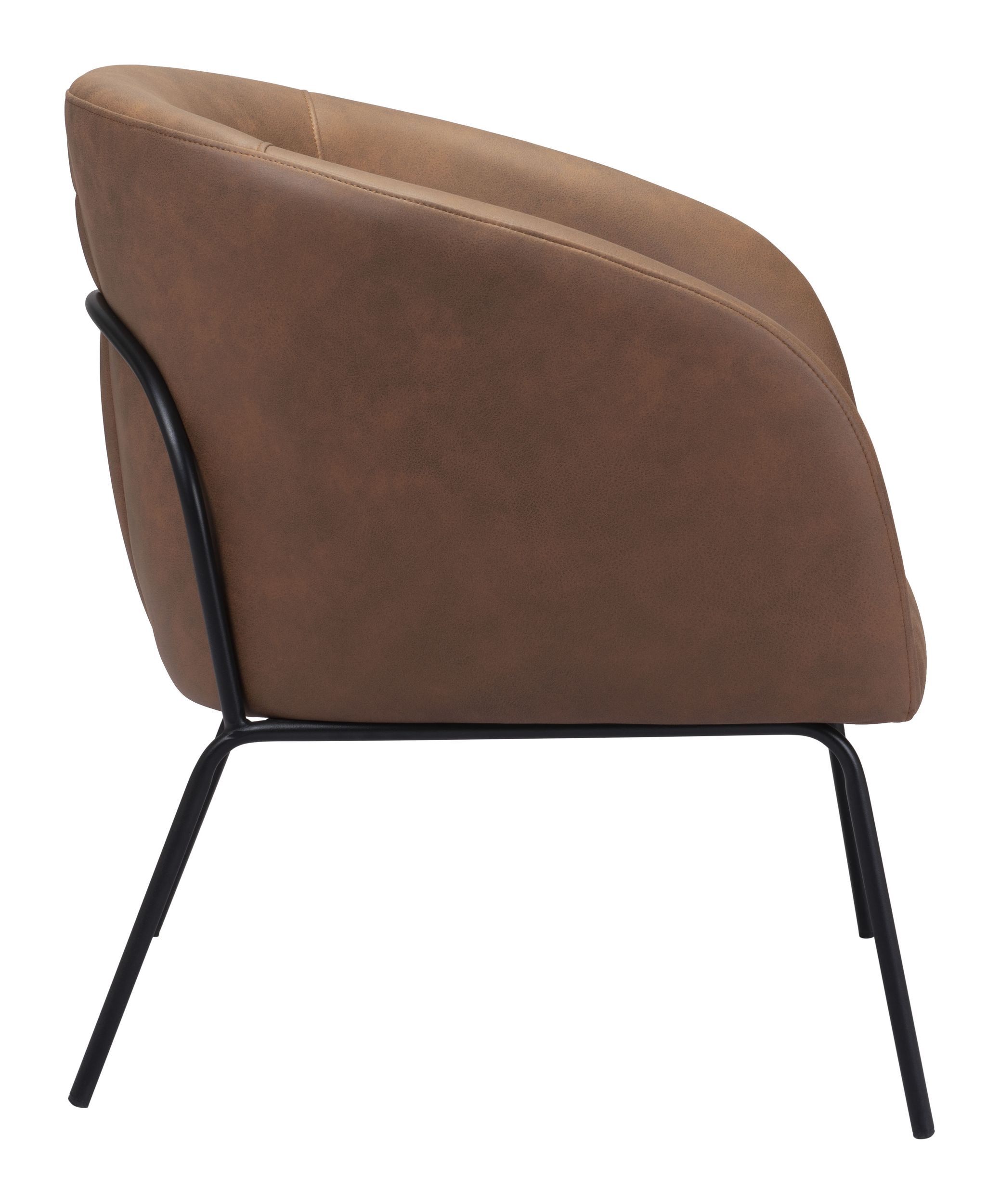 Quinten Faux Leather Accent Chair