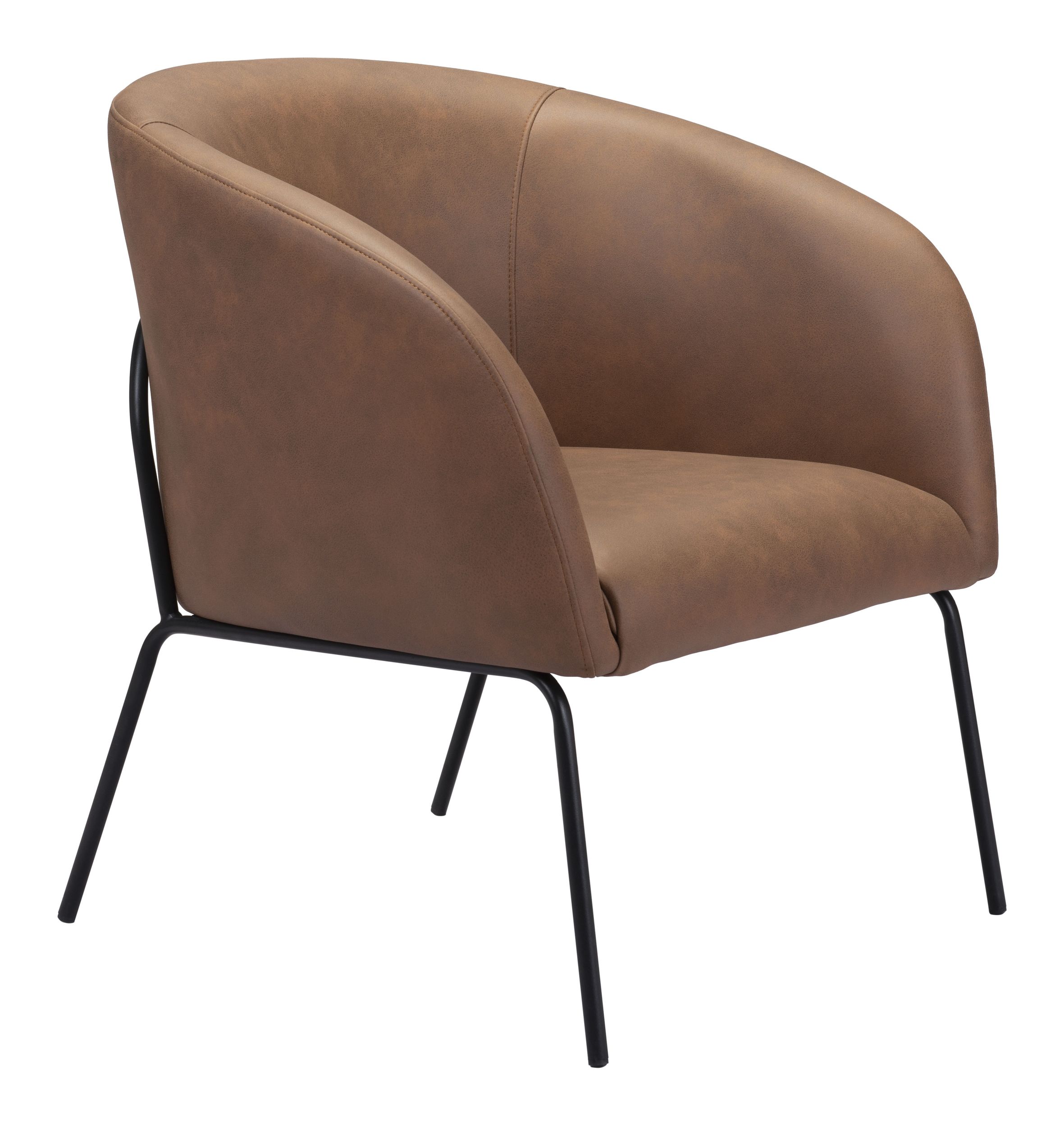 Quinten Faux Leather Accent Chair