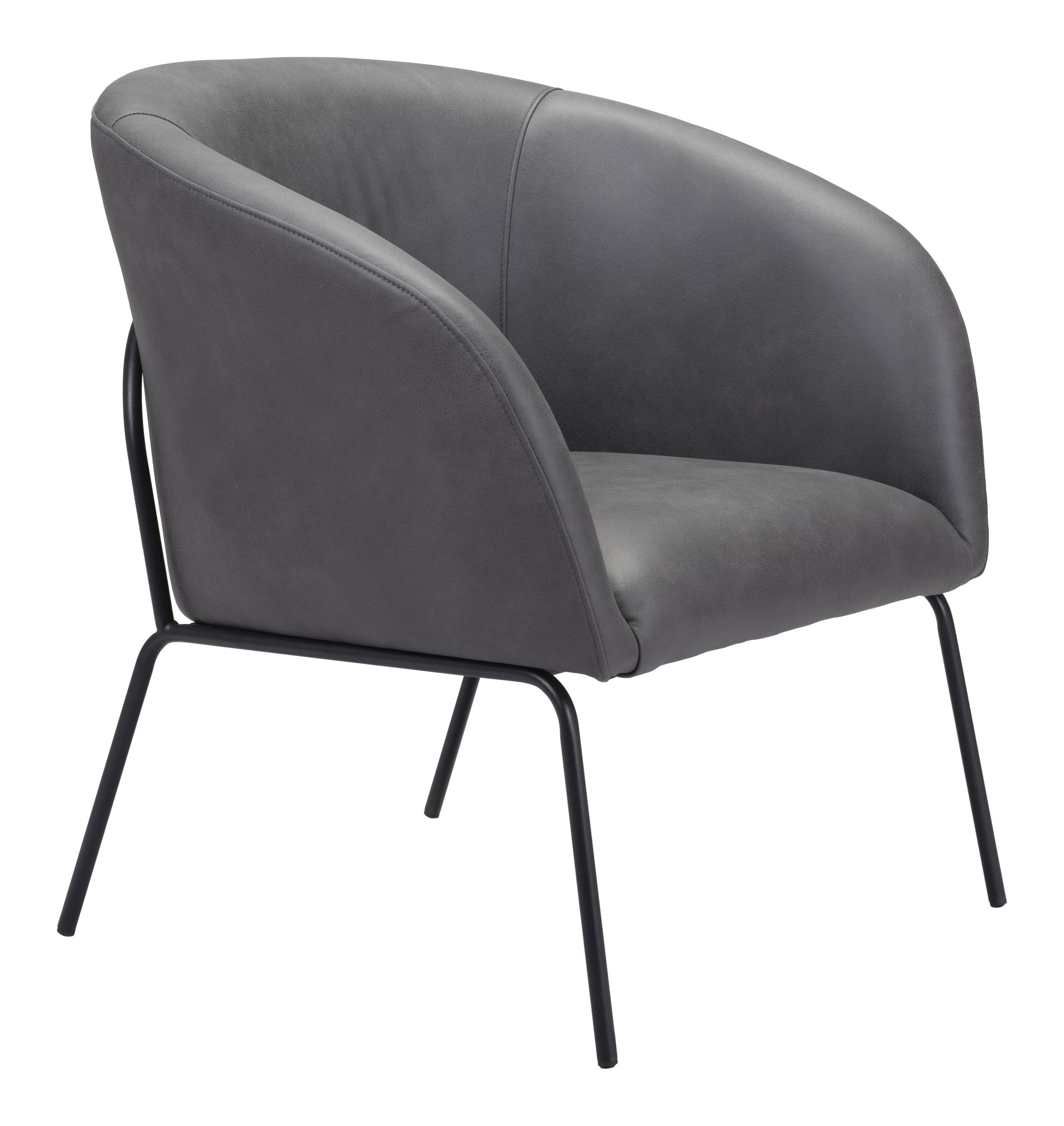 Quinten Faux Leather Accent Chair
