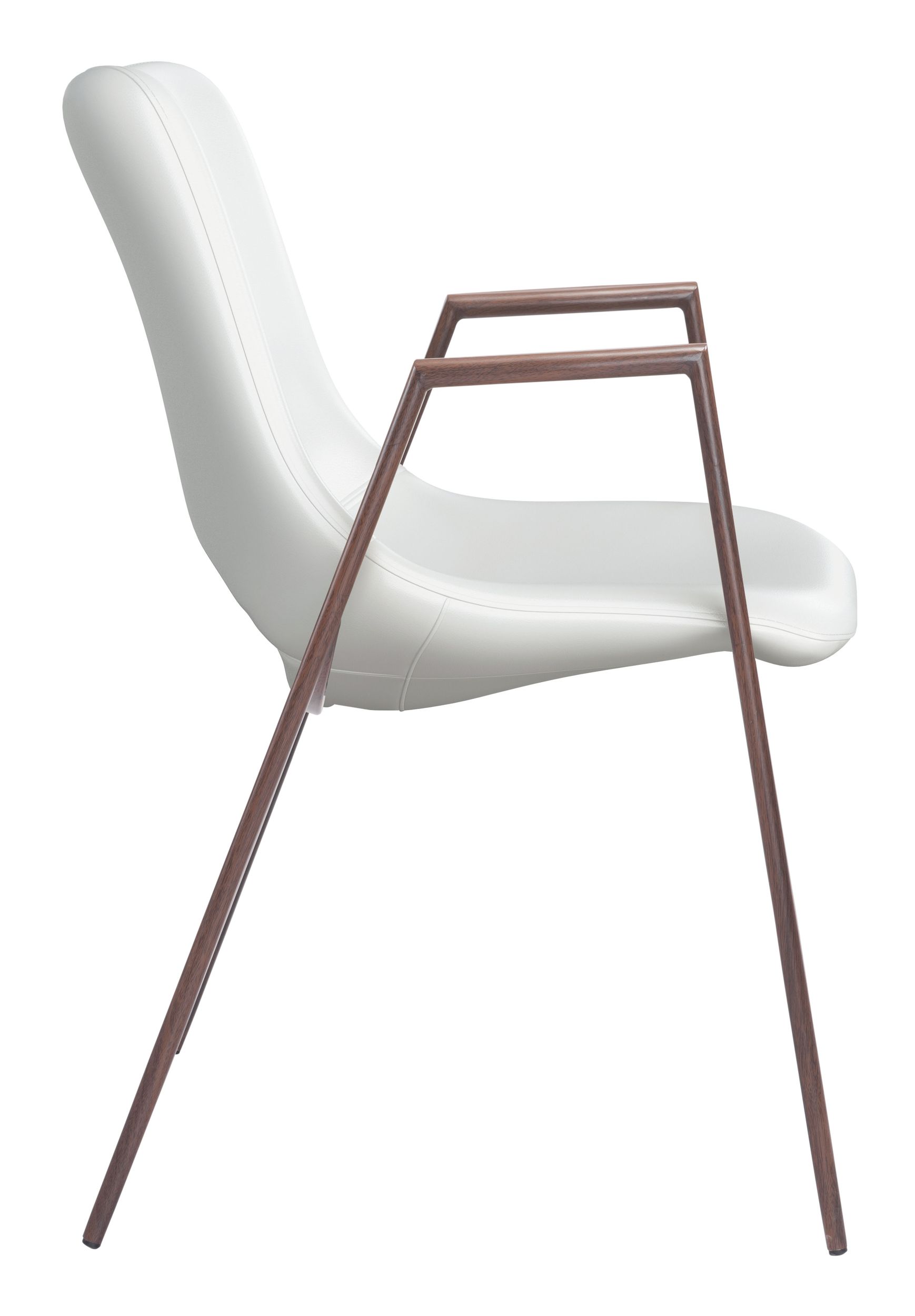 Desi Faux Leather/Steel Dining Chair