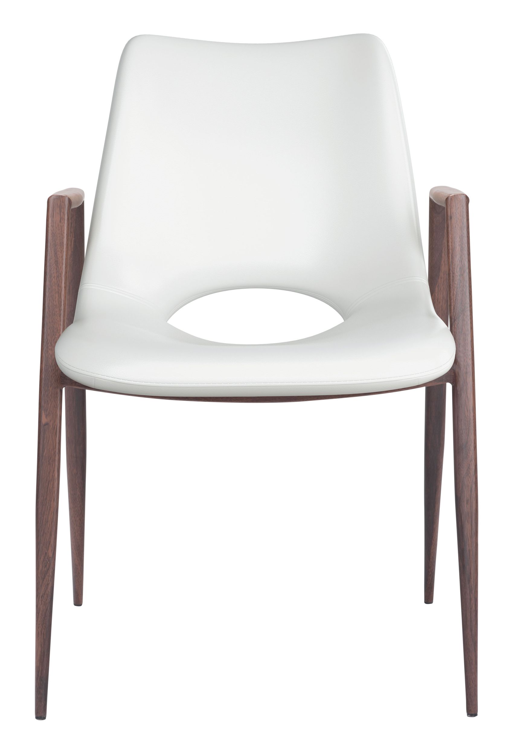 Desi Faux Leather/Steel Dining Chair