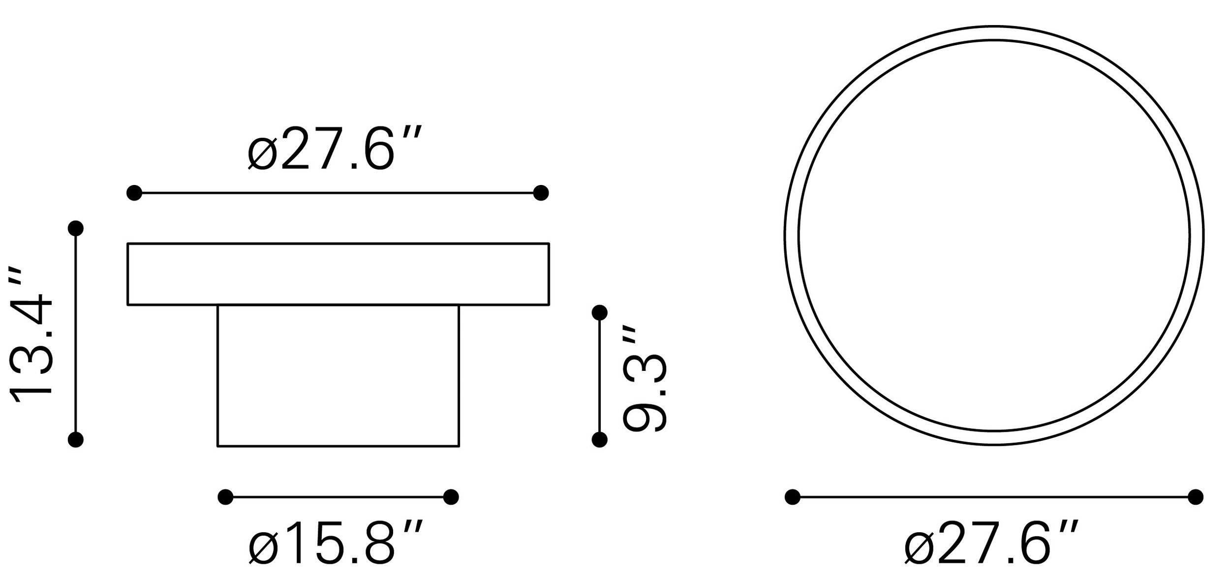 Watson Round Wood Coffee Table