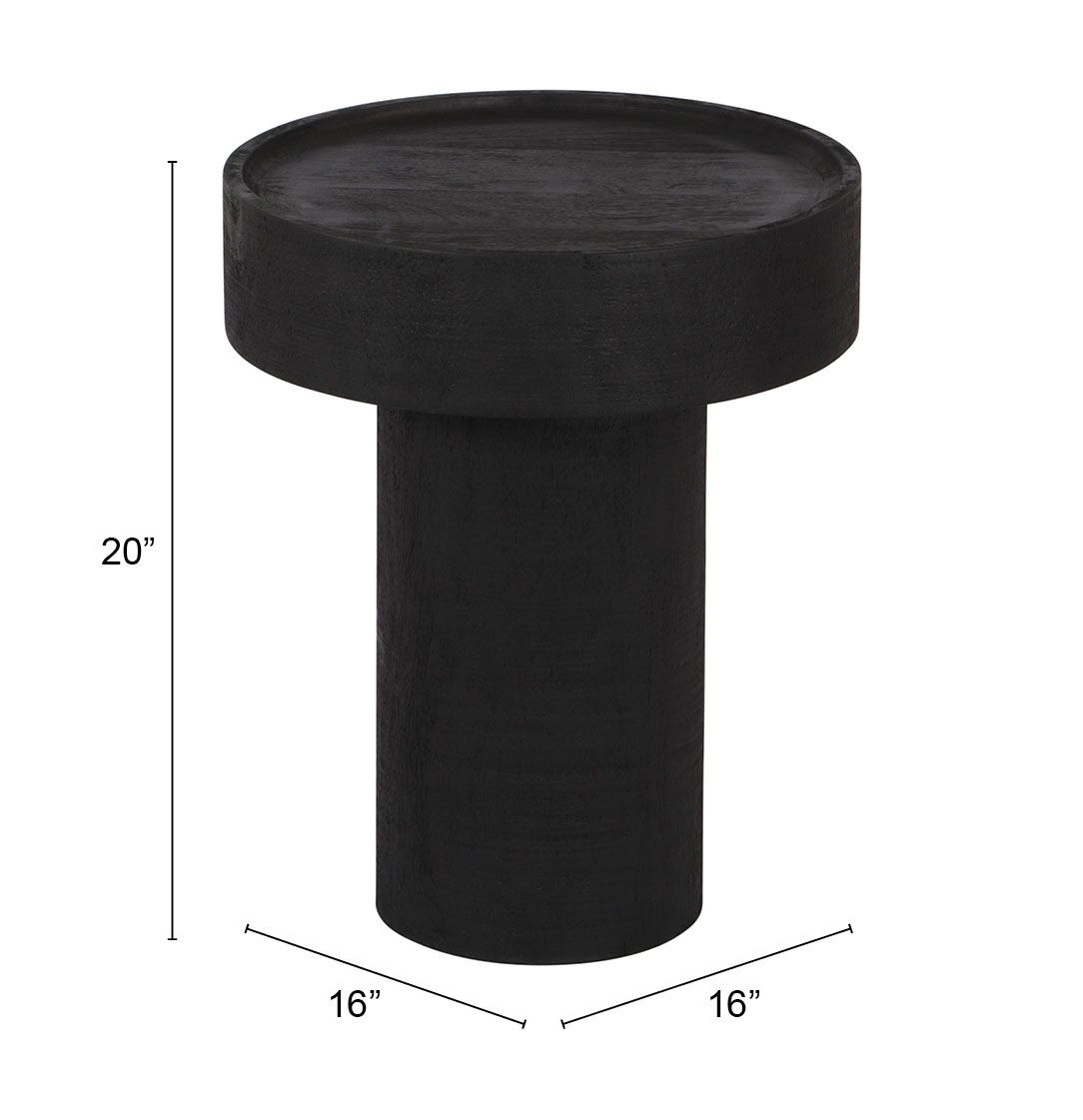 Watson Round Wood Side Table
