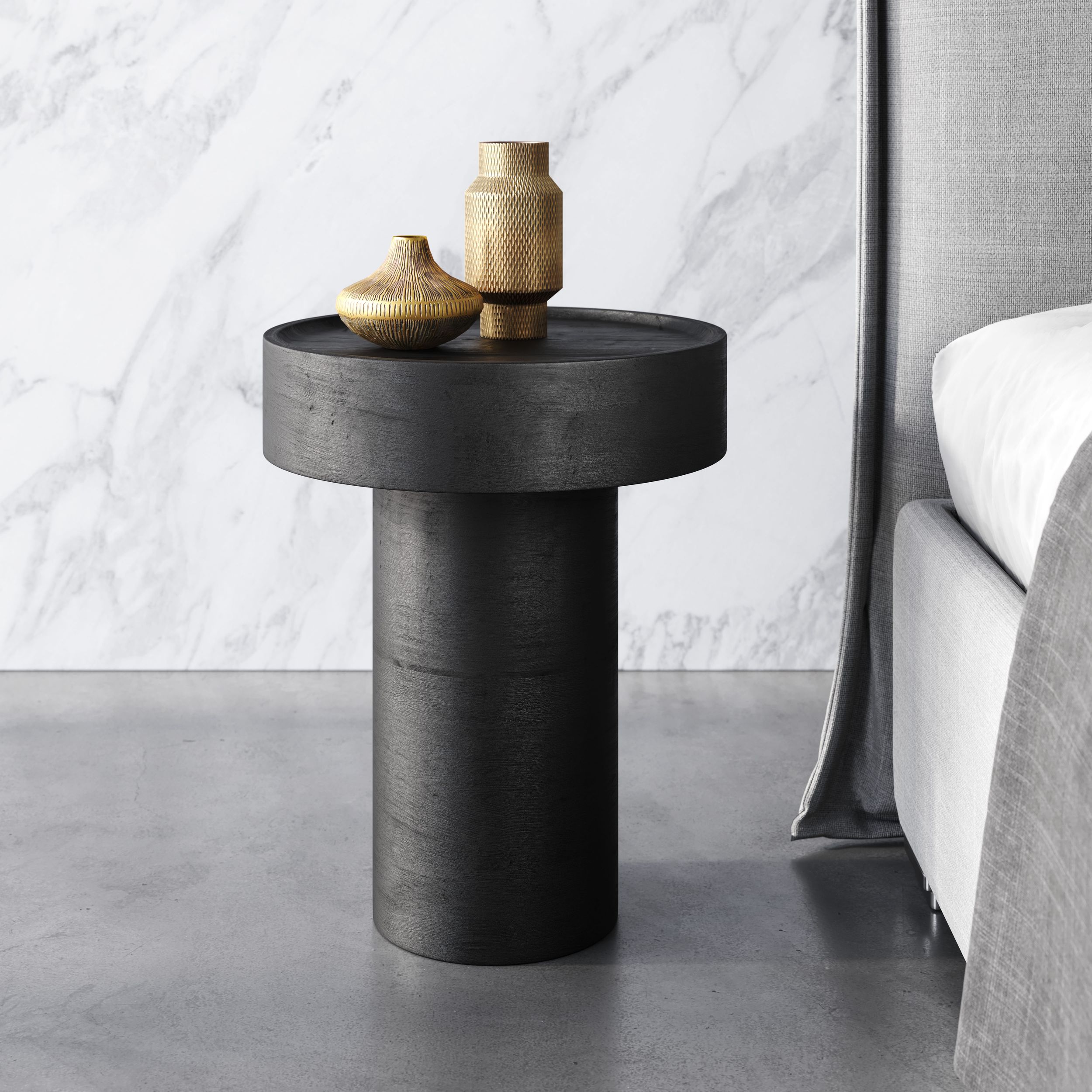 Watson Round Wood Side Table