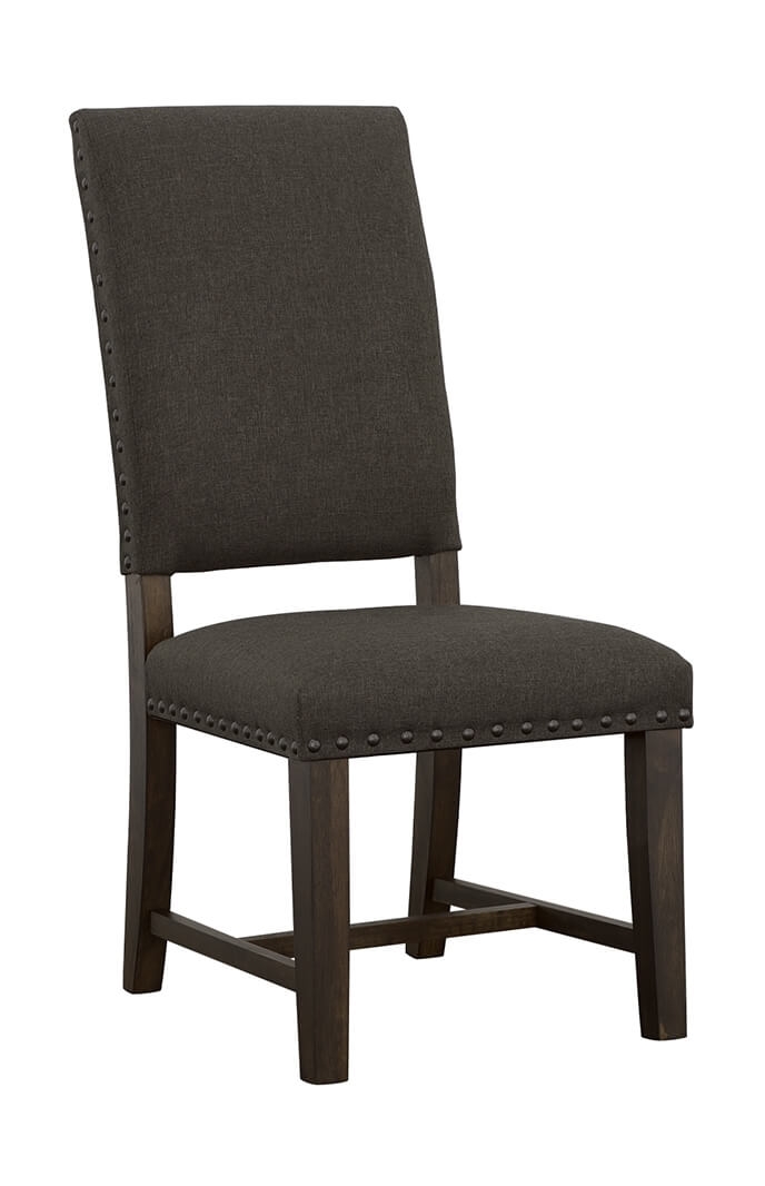 Twain Fabric Side Chair with Wood Legs