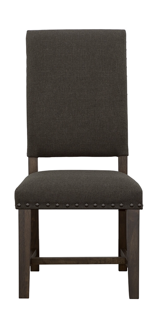 Twain Fabric Side Chair with Wood Legs