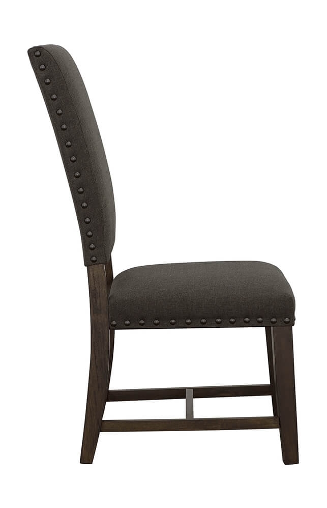 Twain Fabric Side Chair with Wood Legs