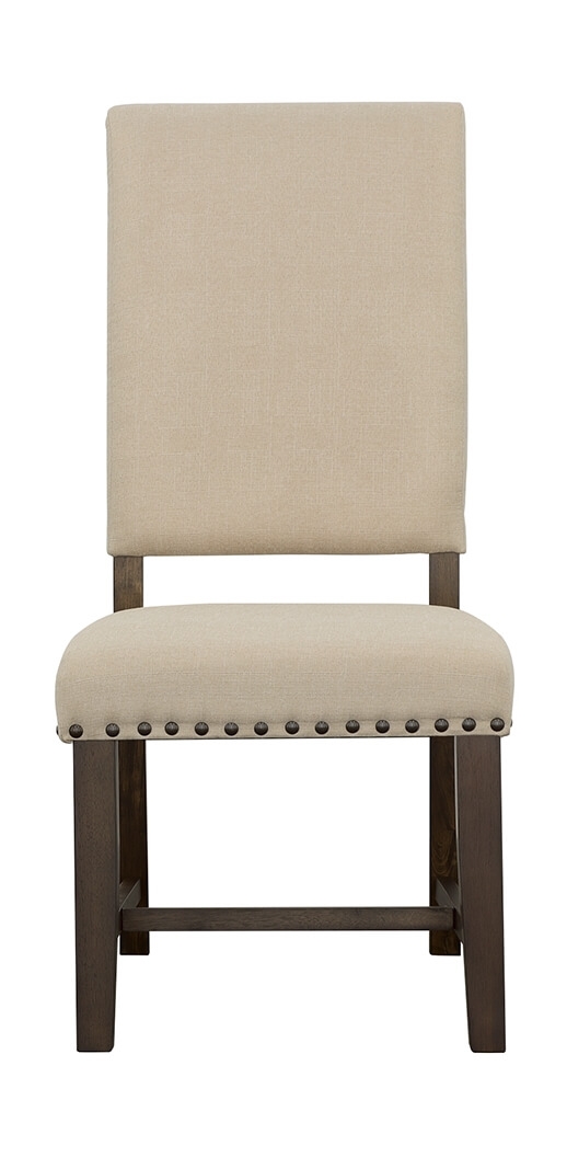 Twain Fabric Side Chair with Wood Legs