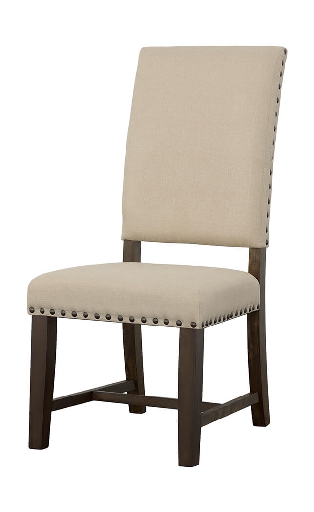 Twain Fabric Side Chair with Wood Legs