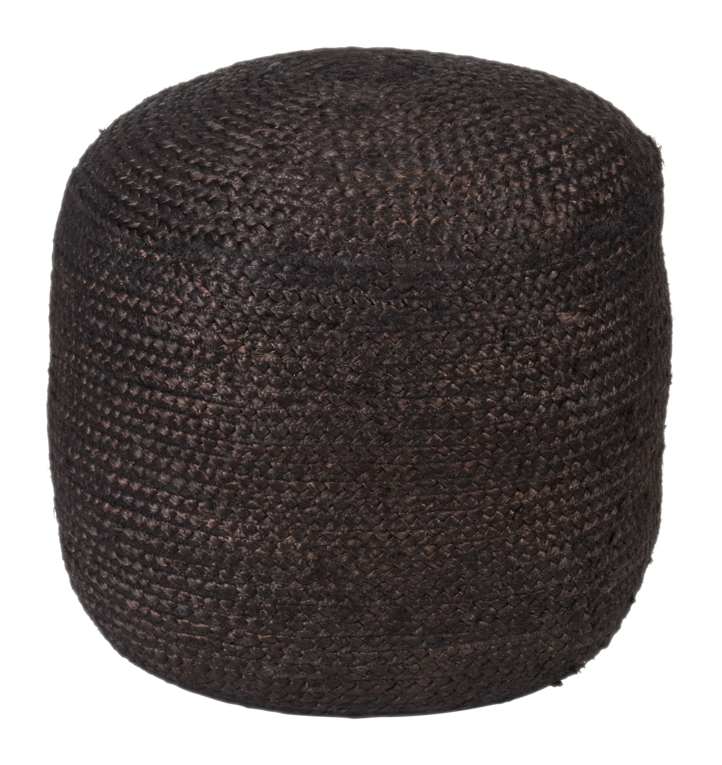 Lillian Round Jute Ottoman