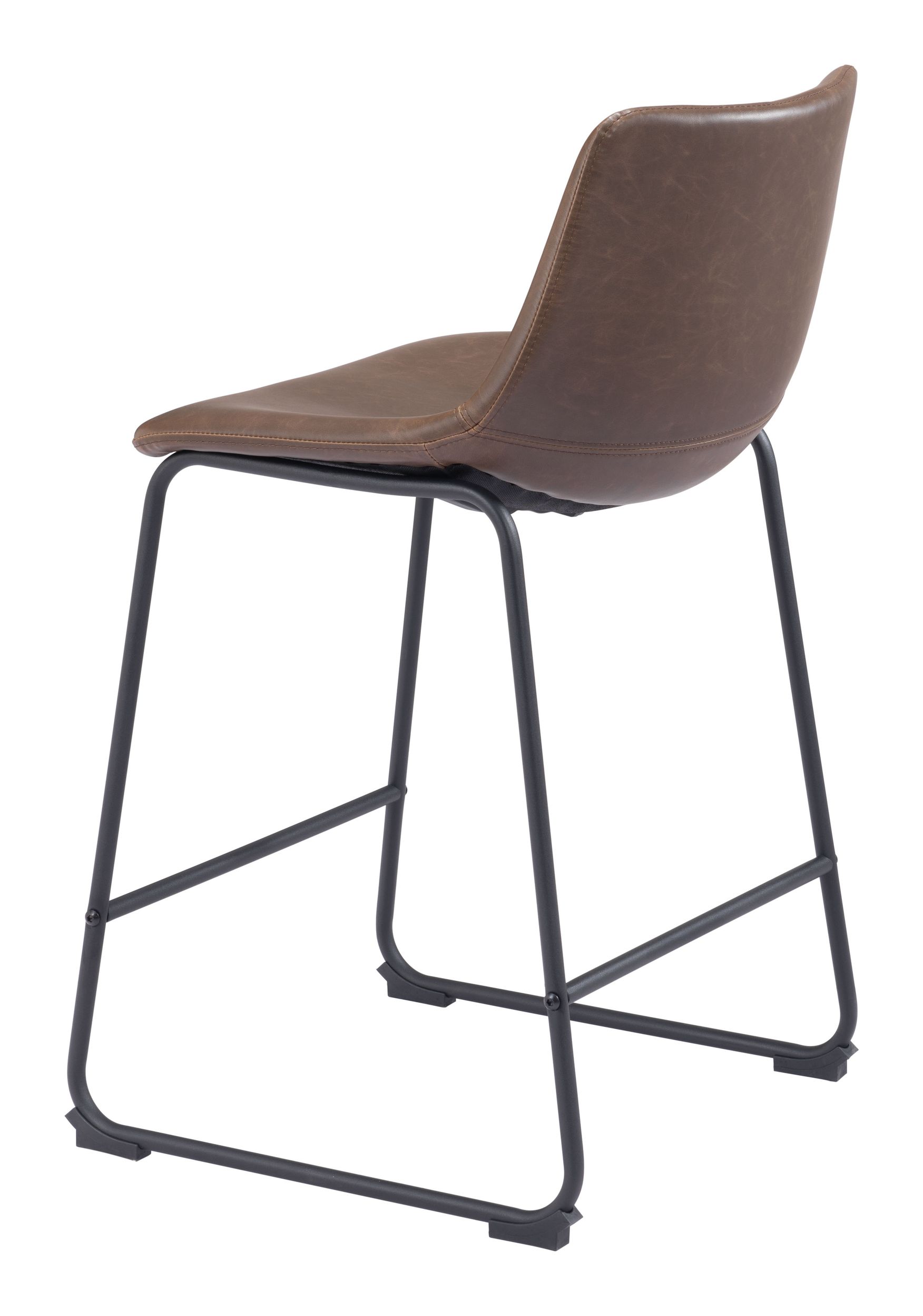 Smart Faux Leather/Steel Counter Stool