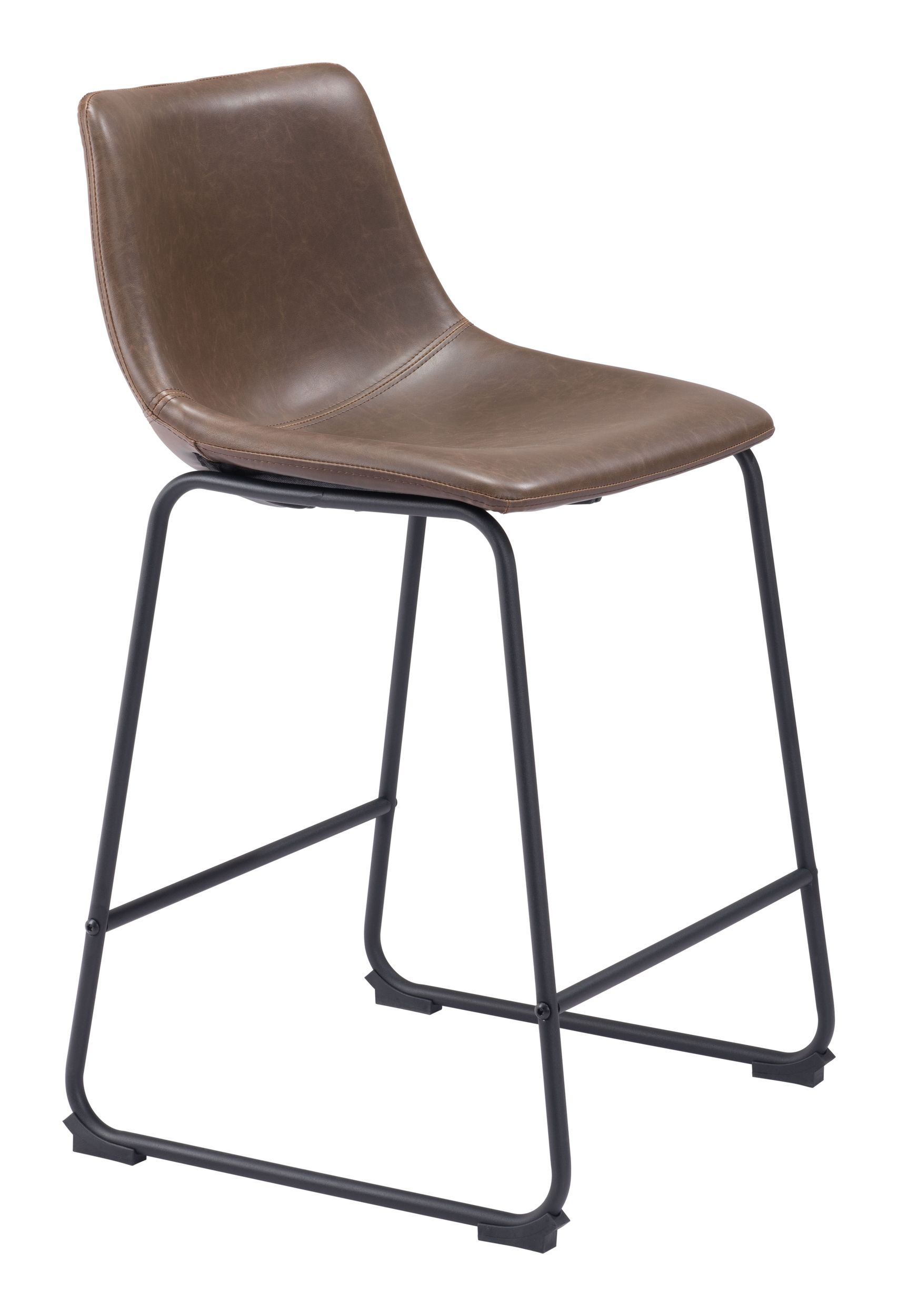 Smart Faux Leather/Steel Counter Stool