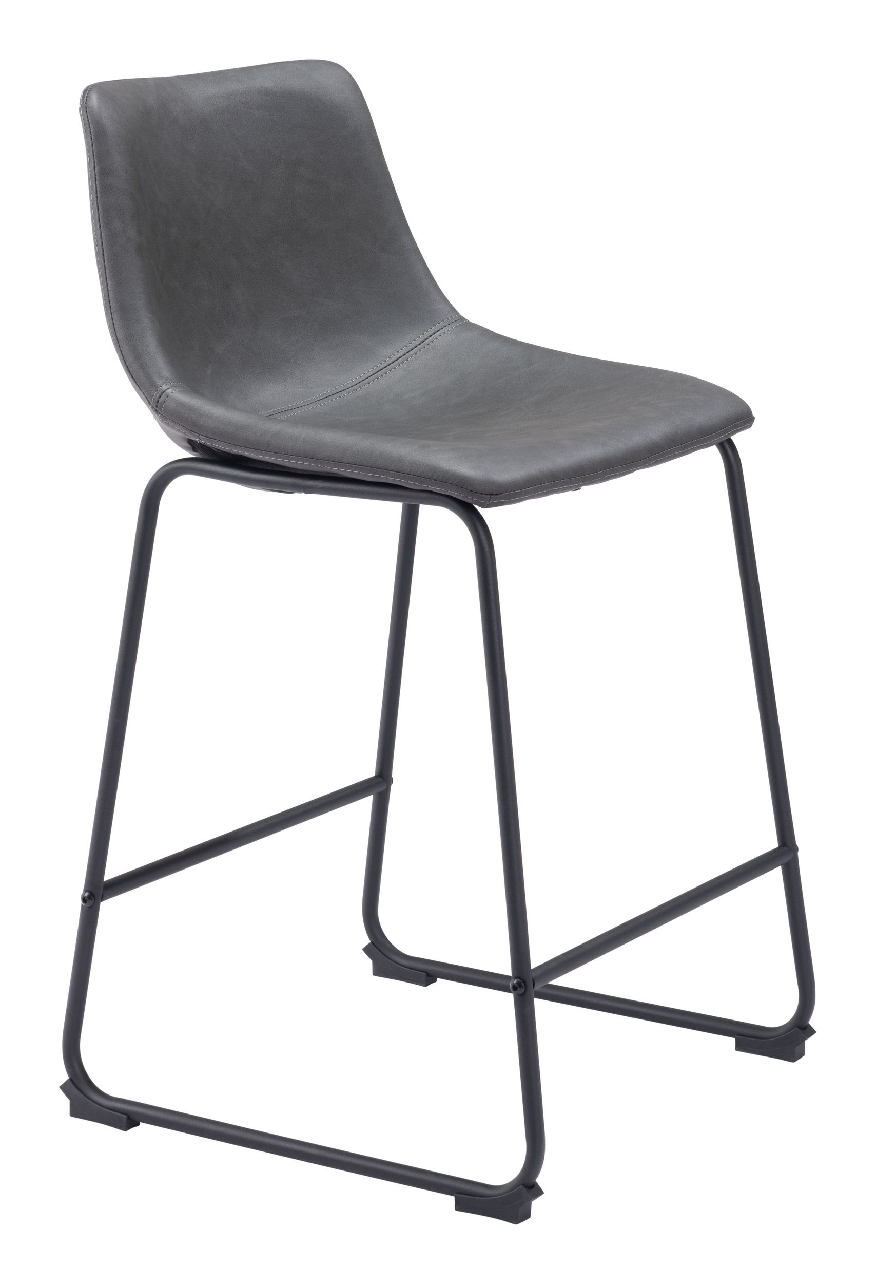 Smart Faux Leather/Steel Counter Stool