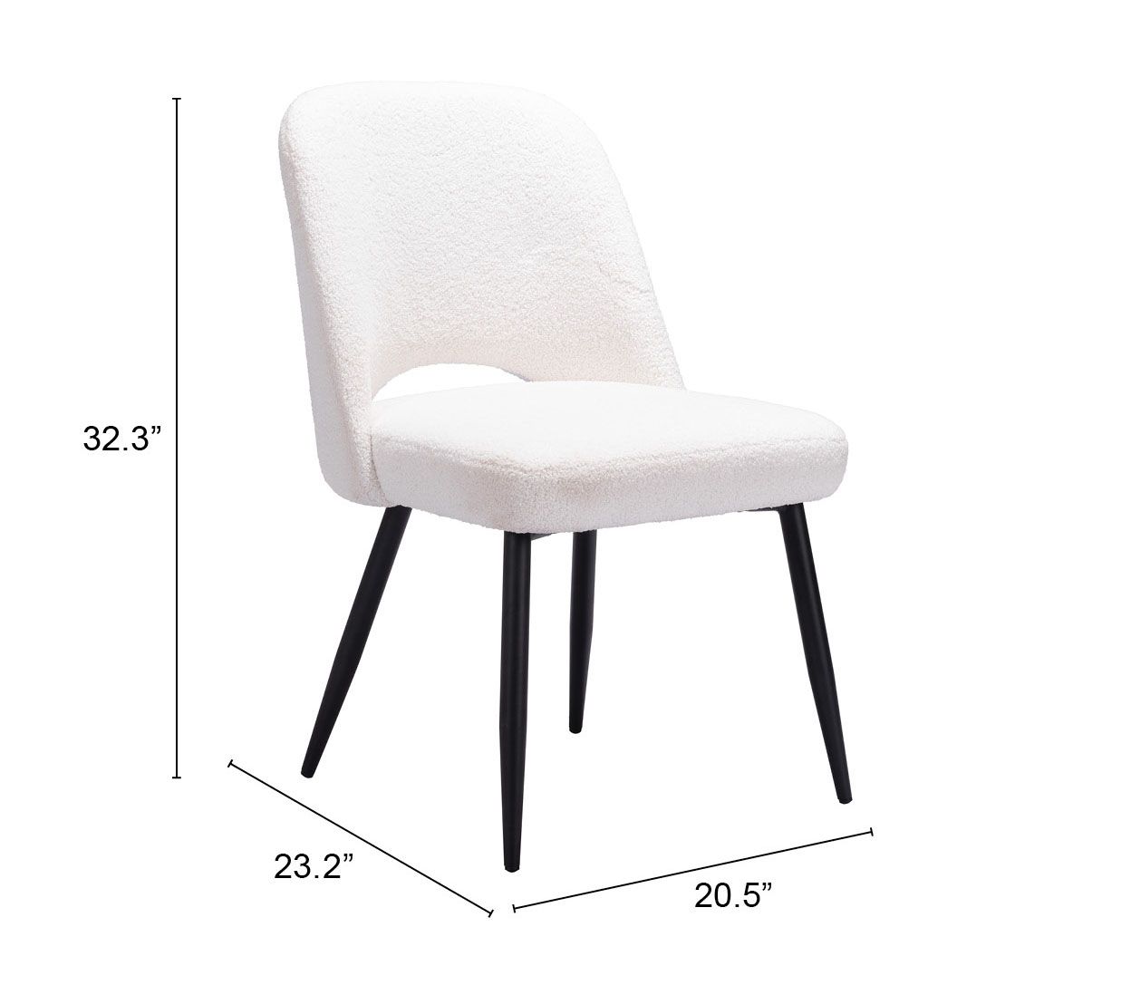 Teddy Polyester/Steel Dining Chair