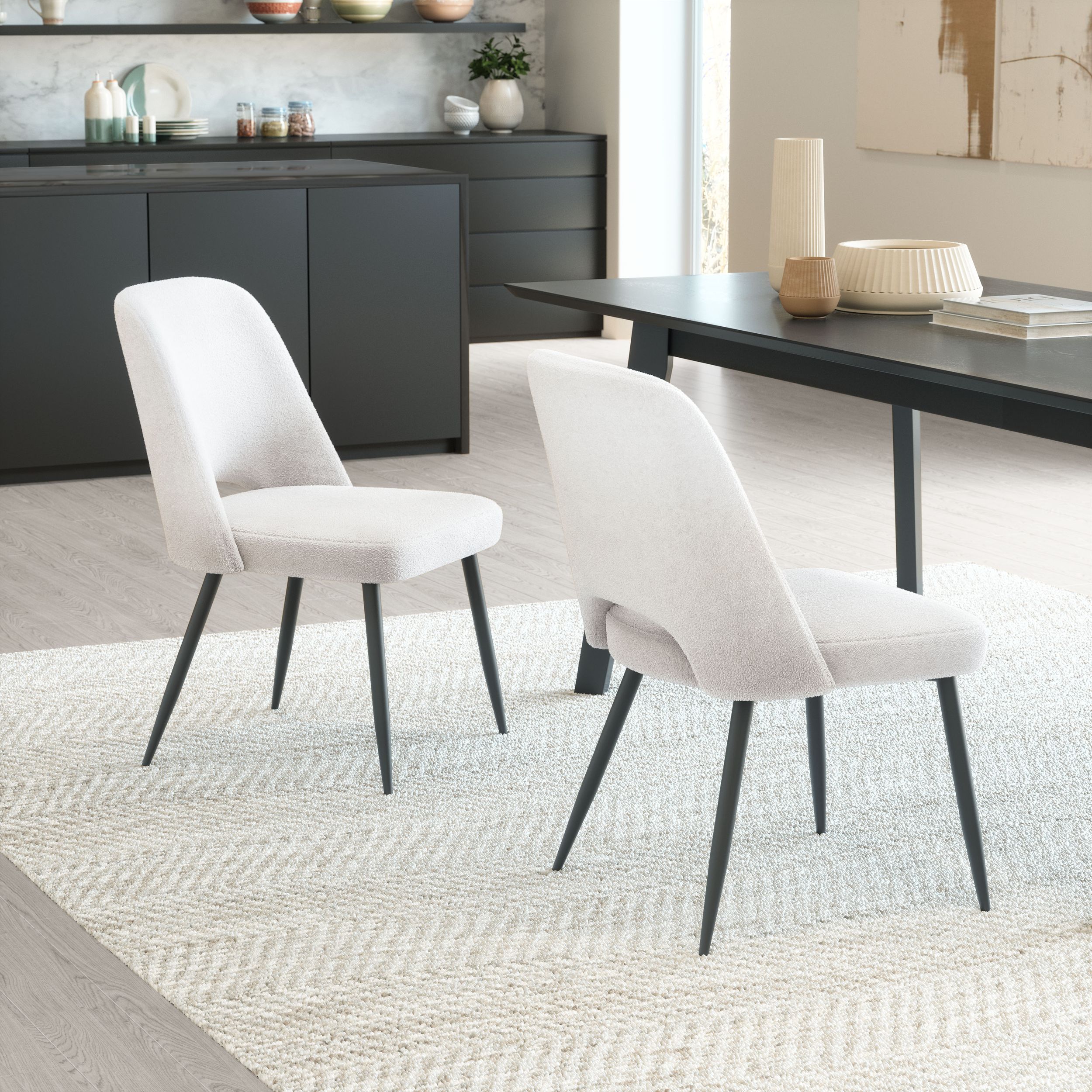 Teddy Polyester/Steel Dining Chair