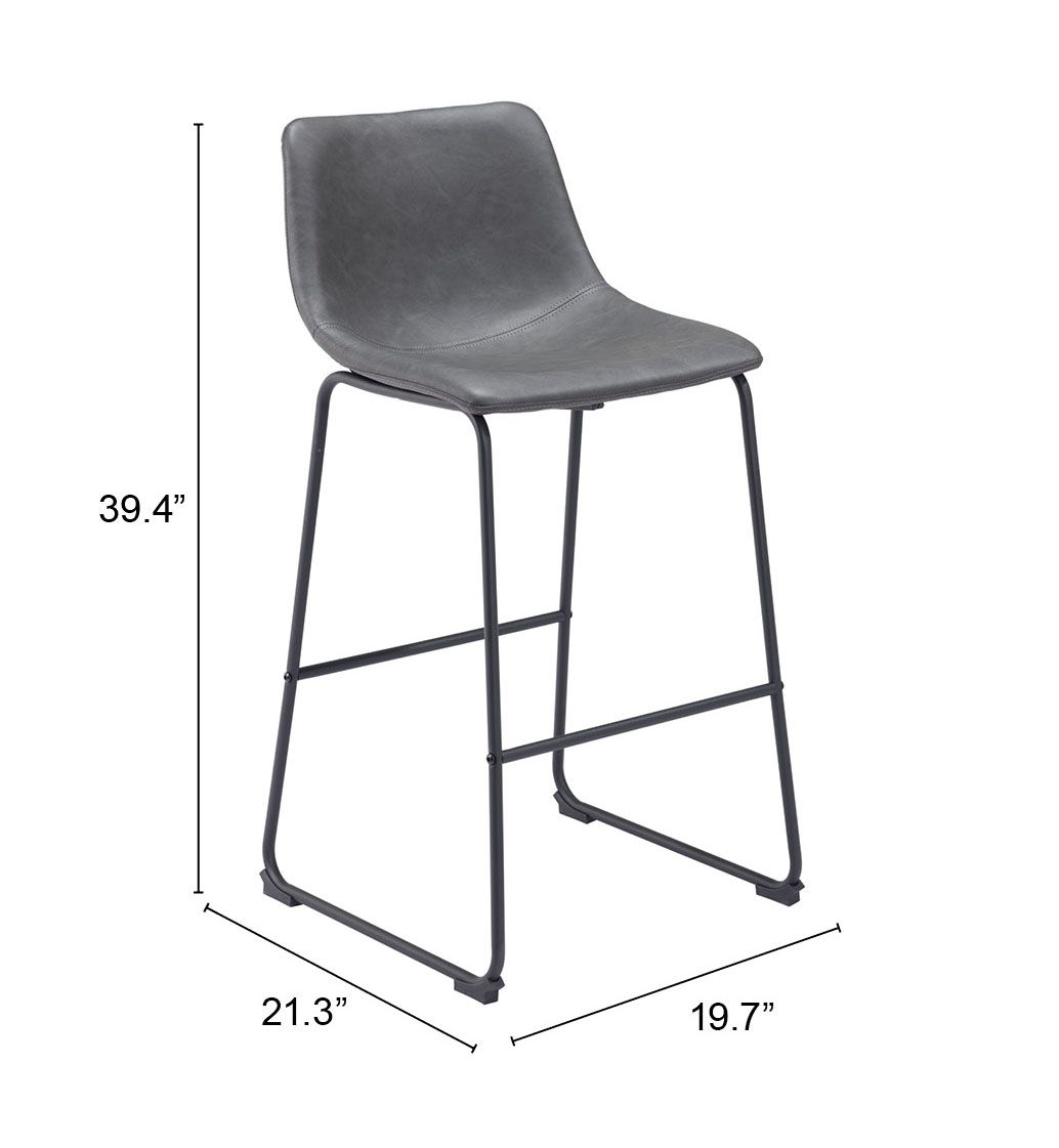 Smart Faux Leather/Steel Barstool