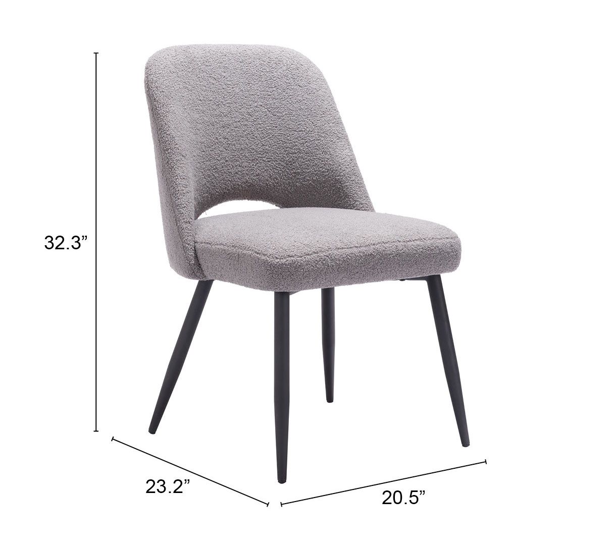 Teddy Polyester/Steel Dining Chair